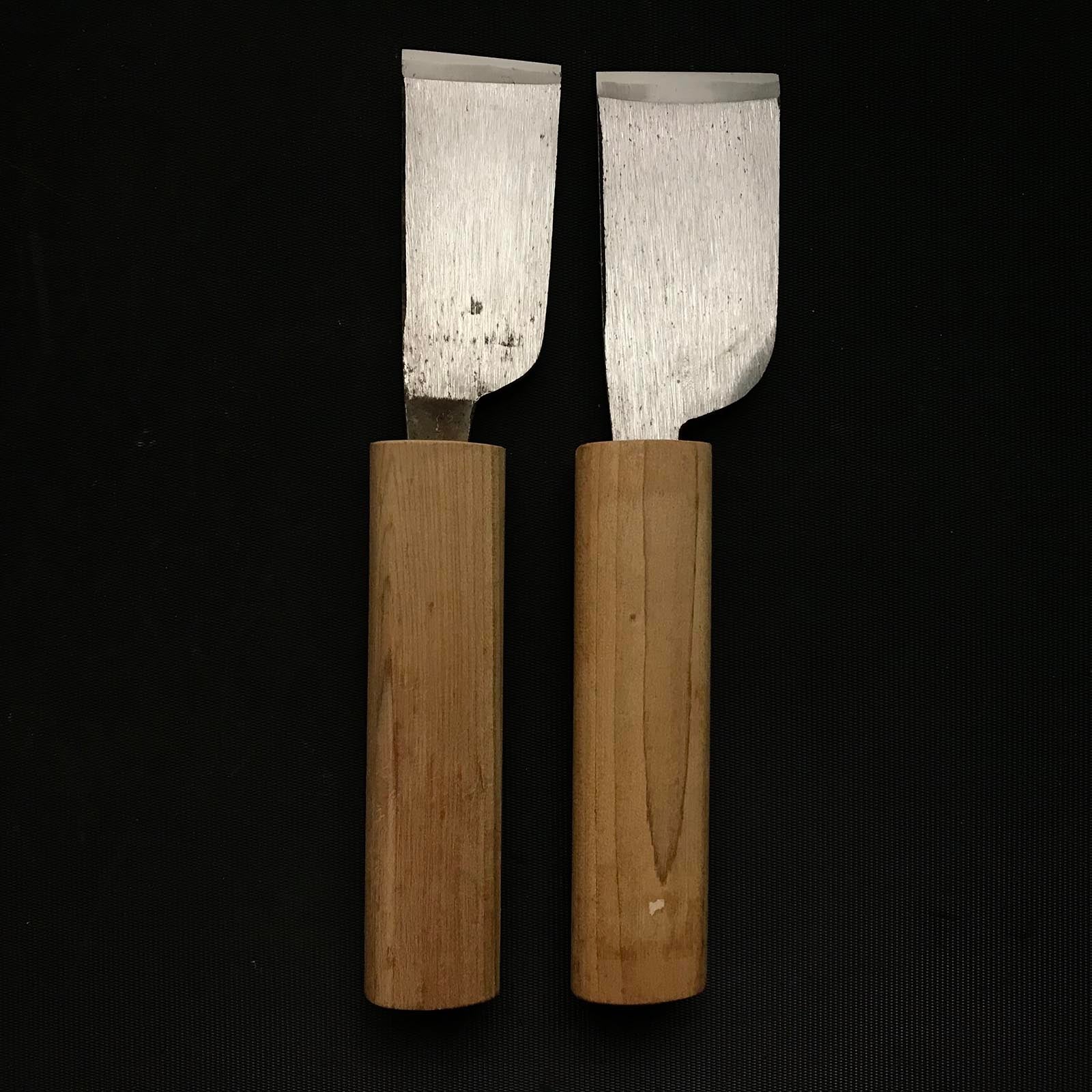 Old stock Nakatsugu Hand Made Leather tools 掘出し物 仲次 革包丁 30,36mm