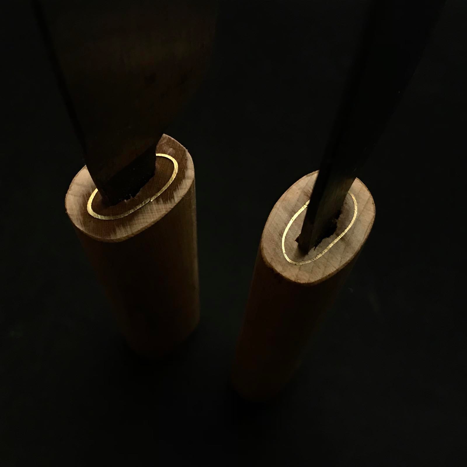 Old stock Nakatsugu Hand Made Leather tools 掘出し物 仲次 革包丁 30,36mm