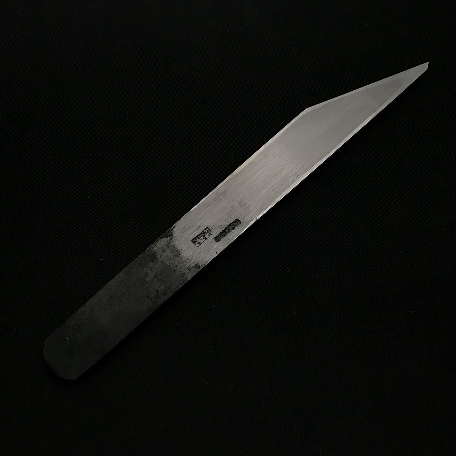 Old stock Sakamitsu 1st generation Kiridashi Kokatana with white steel 掘出し物 初代坂光作 切出小刀 右 24mm