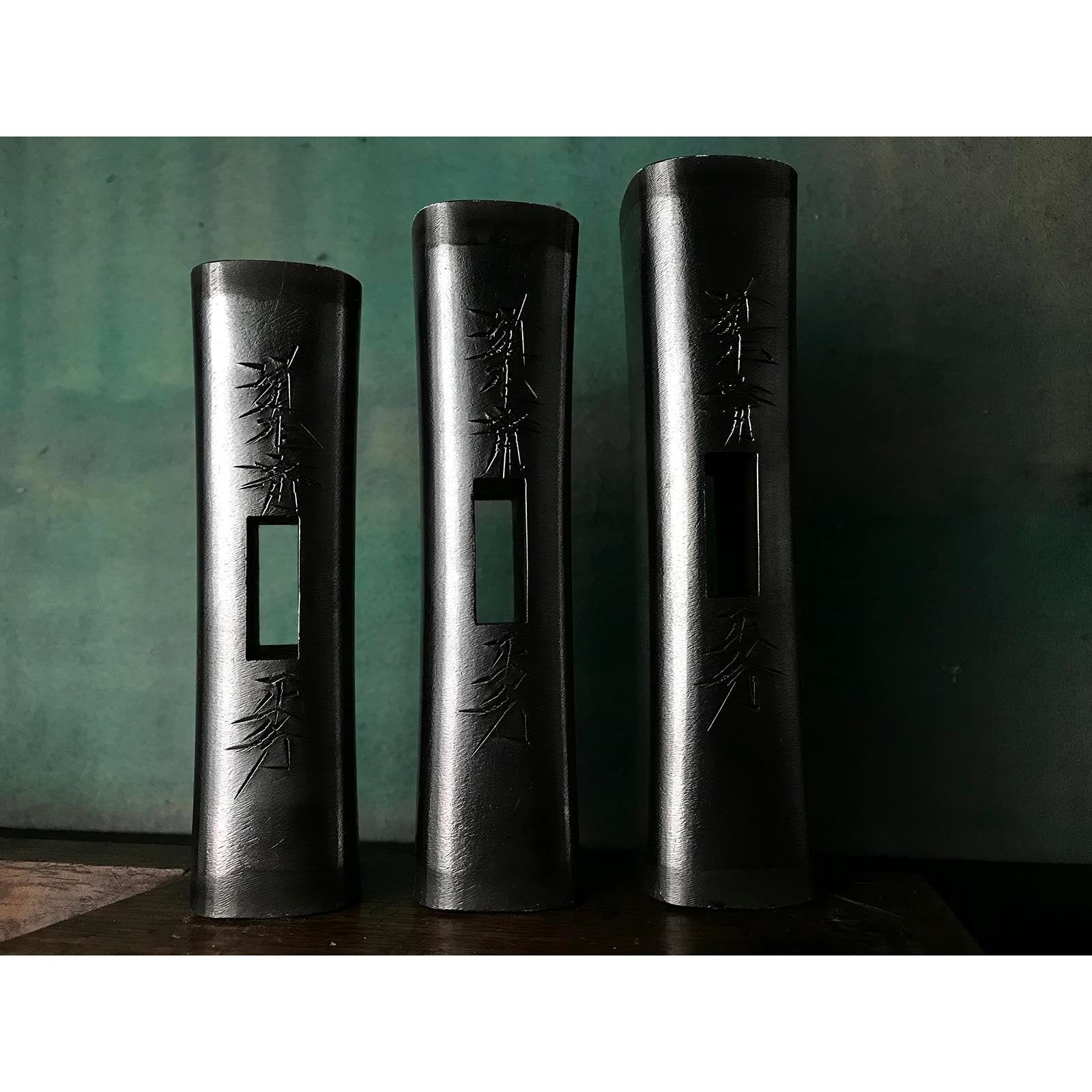 Doshinsai Masatsura Silver Hand made Pasting steel Square Hammers 道心斎正行 馬場正行氏作 鋼付四角玄翁 150,180,200匁