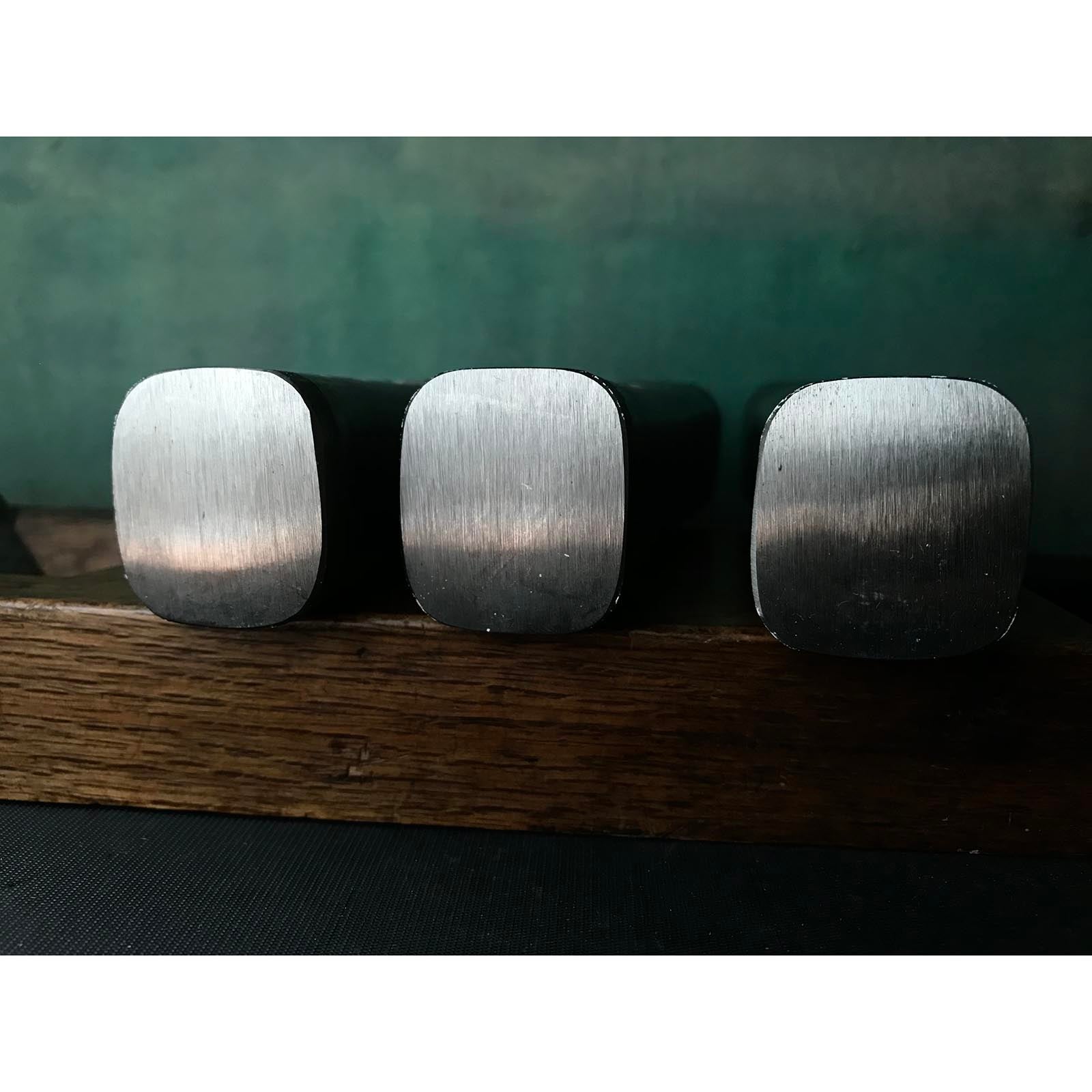 Doshinsai Masatsura Silver Hand made Pasting steel Square Hammers 道心斎正行 馬場正行氏作 鋼付四角玄翁 150,180,200匁
