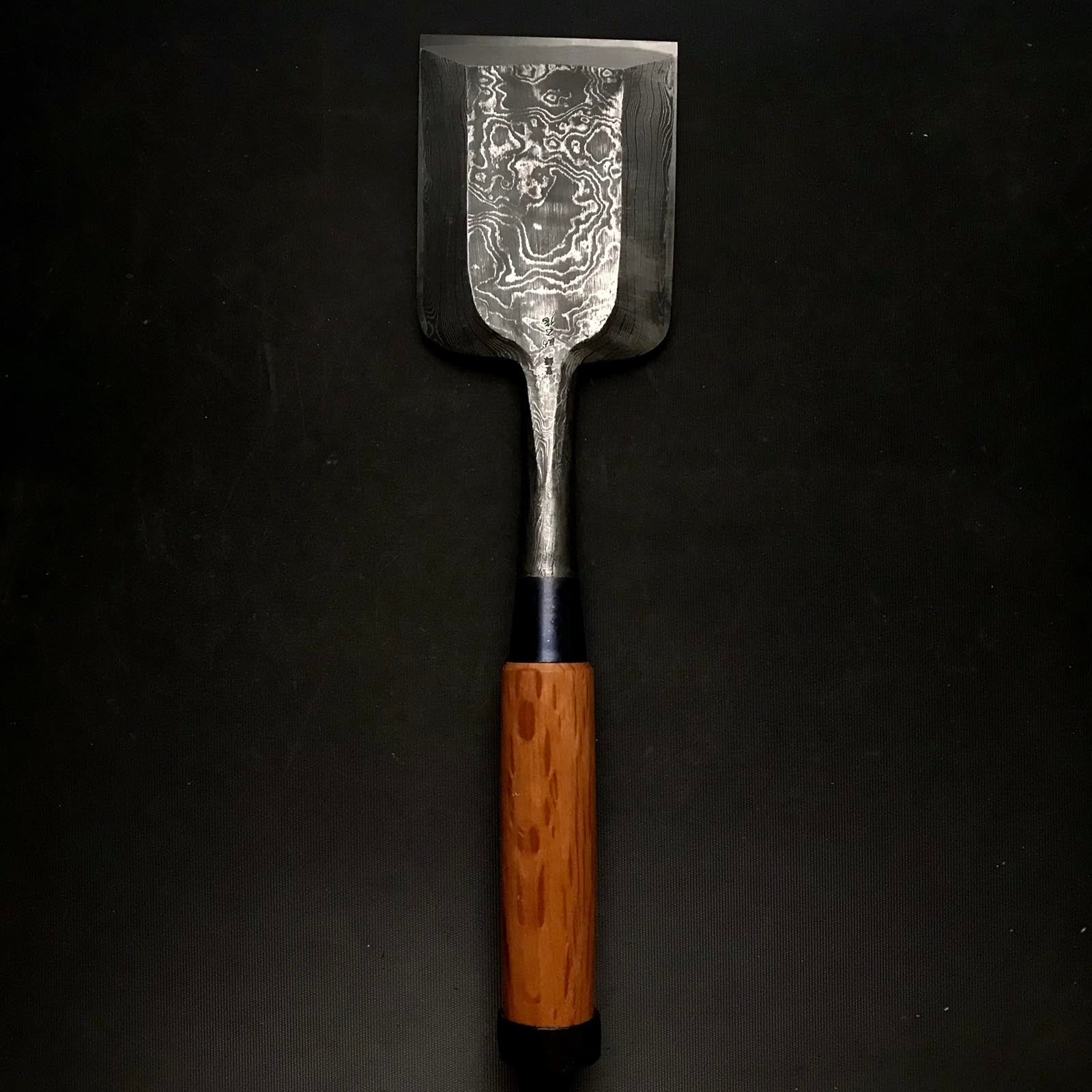 助正 幅広叩き鑿 90mm 墨流し