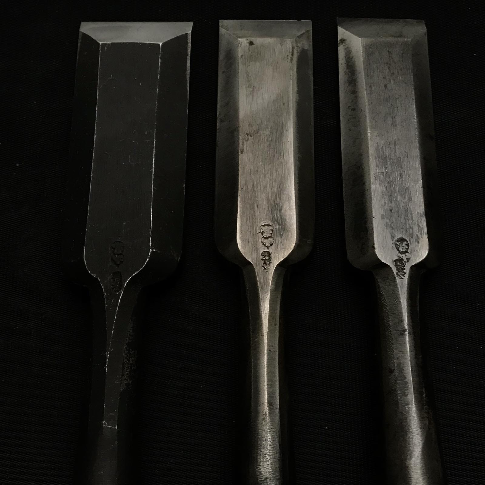 Used Yamahiro Timber chisels by Okayama Takeshi 中古 岡山猛作 山弘 叩鑿 Tatakinomi