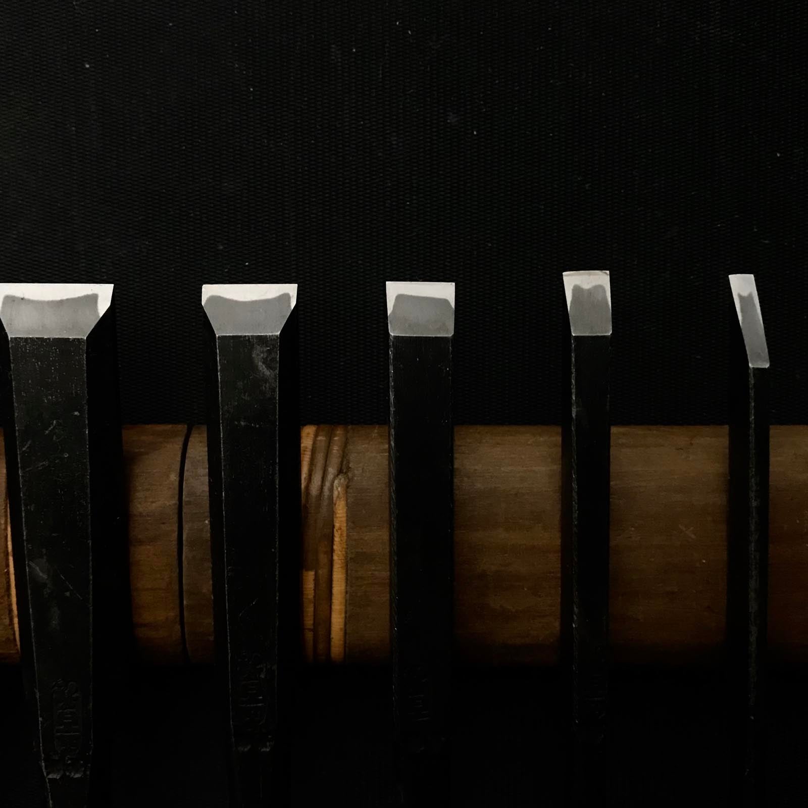 Ioroi Bench chisels set (Oirenomi) 五百蔵作 追入組鑿