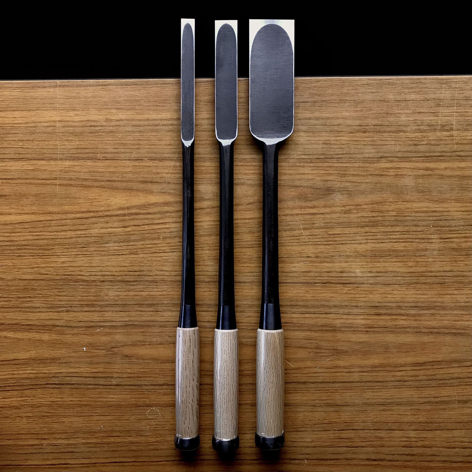 Tasai Fusetsu Slick Chisels (Anayanomi) 田斎風雪 香の突穴屋鑿 14.5mm 24mm 48mm