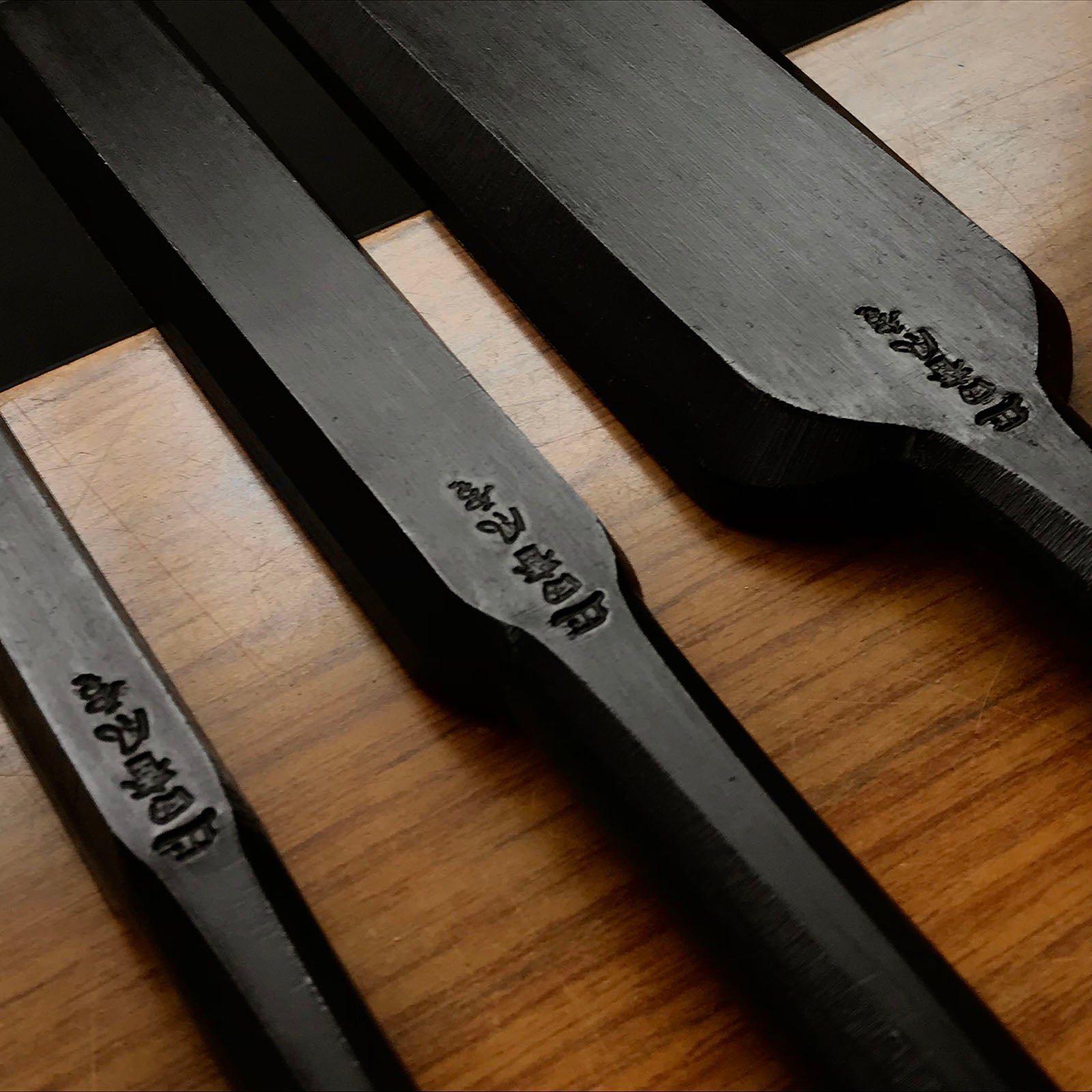 Tasai Fusetsu Slick Chisels (Anayanomi) 田斎風雪 香の突穴屋鑿 14.5mm 24mm 48mm