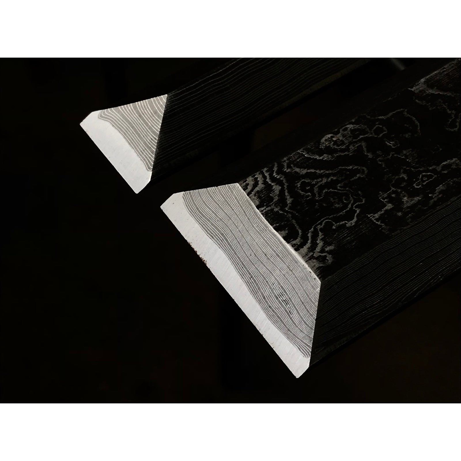 Sukemasa #3 (Third generation) Suminagashi Slick chisels set 三代目助正作 墨流し 本突組鑿 Hon-tsukinomi