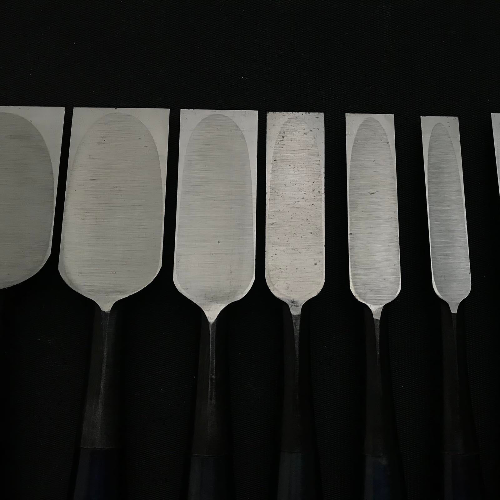 Kikuhiromaru Bench chisels set #2(Oirenomi) with wooden box 菊弘丸 追入組鑿 桐箱付