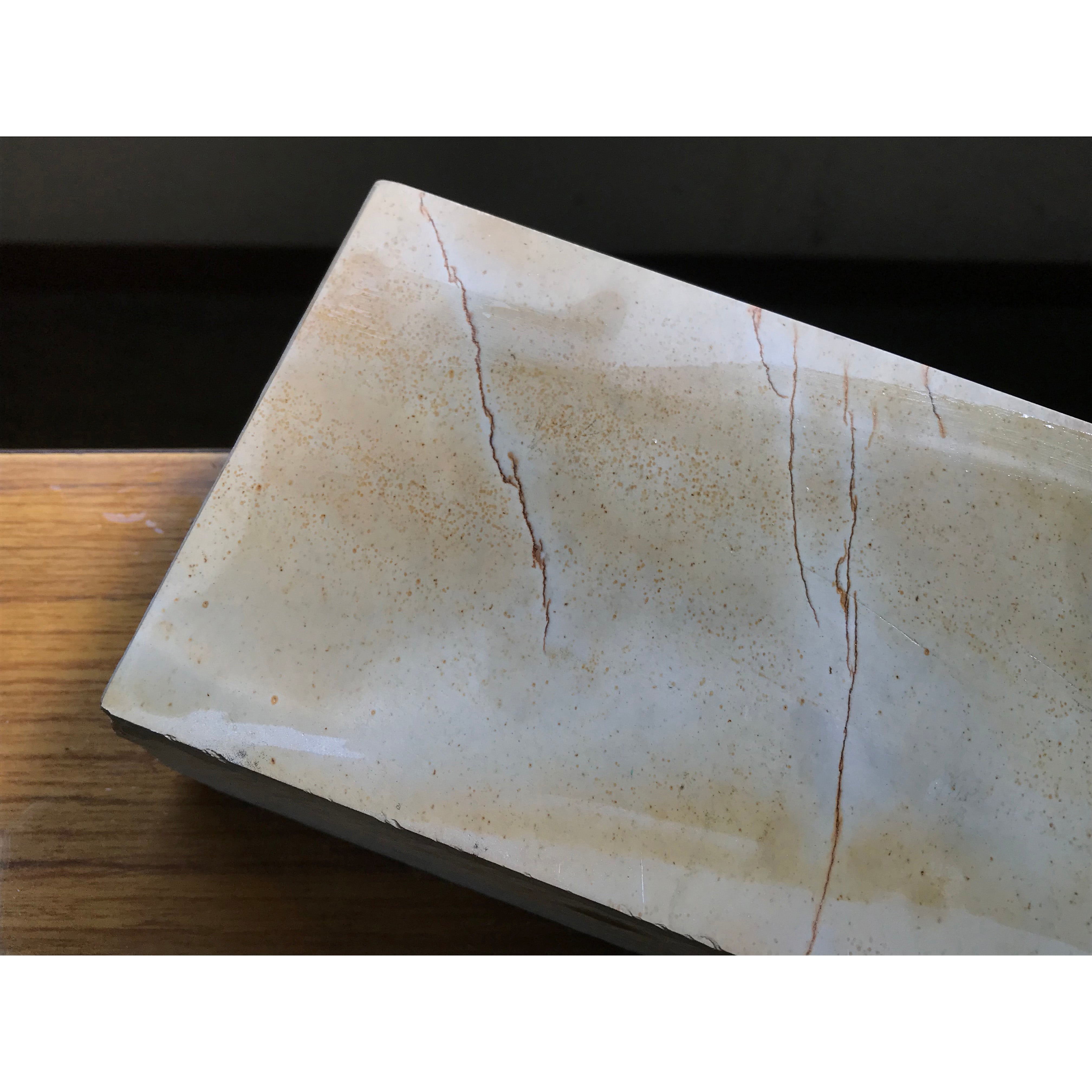 Large Suita #1 Toishi From collection Japanese Natural finishing Stones 蔵出し 山不明 天然仕上げ砥石 白巣板 大判