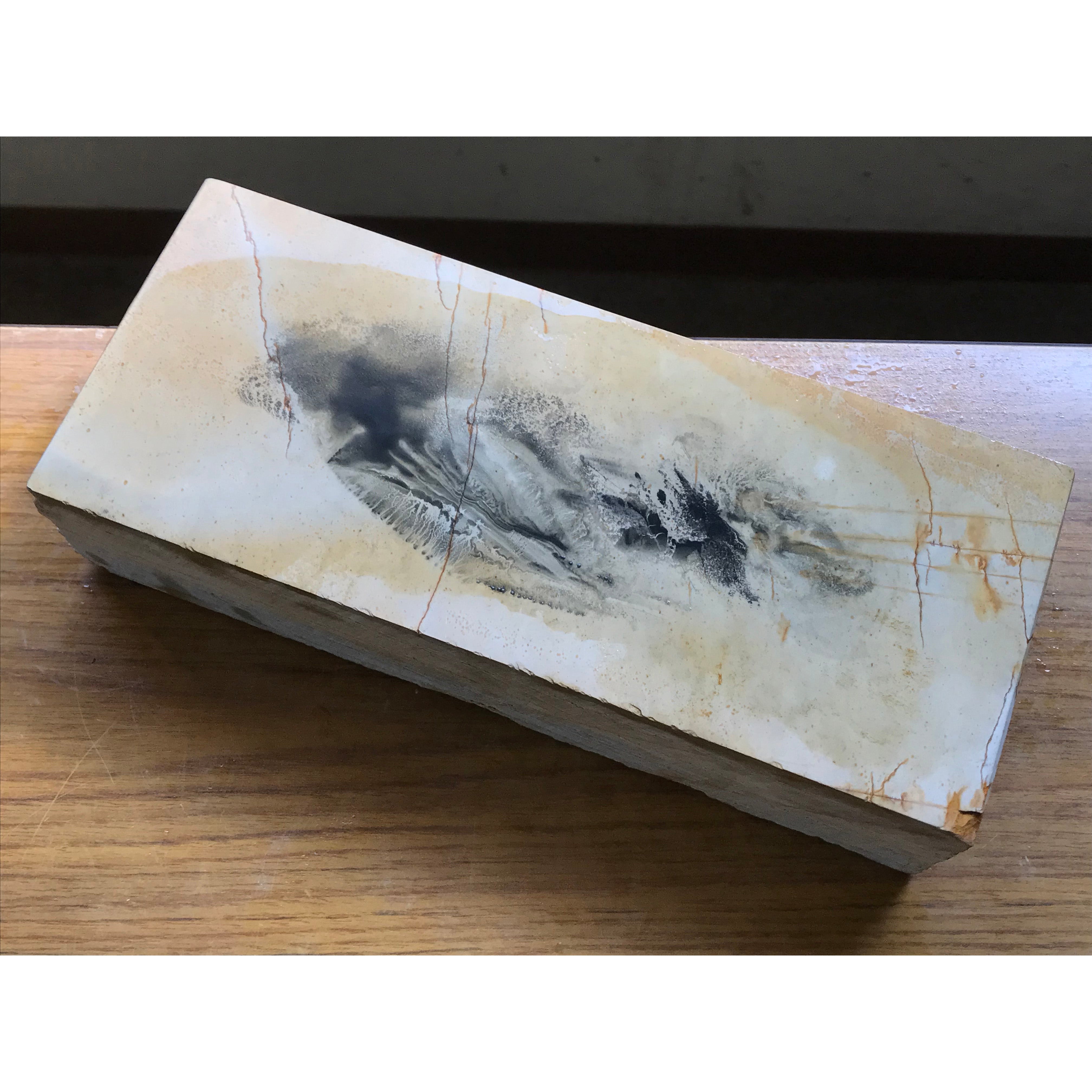 大吹田 #1 砥石 コレクションより 日本の天然仕上砥石 蔵出し 山不明 天然仕上砥石 白巣板 大判