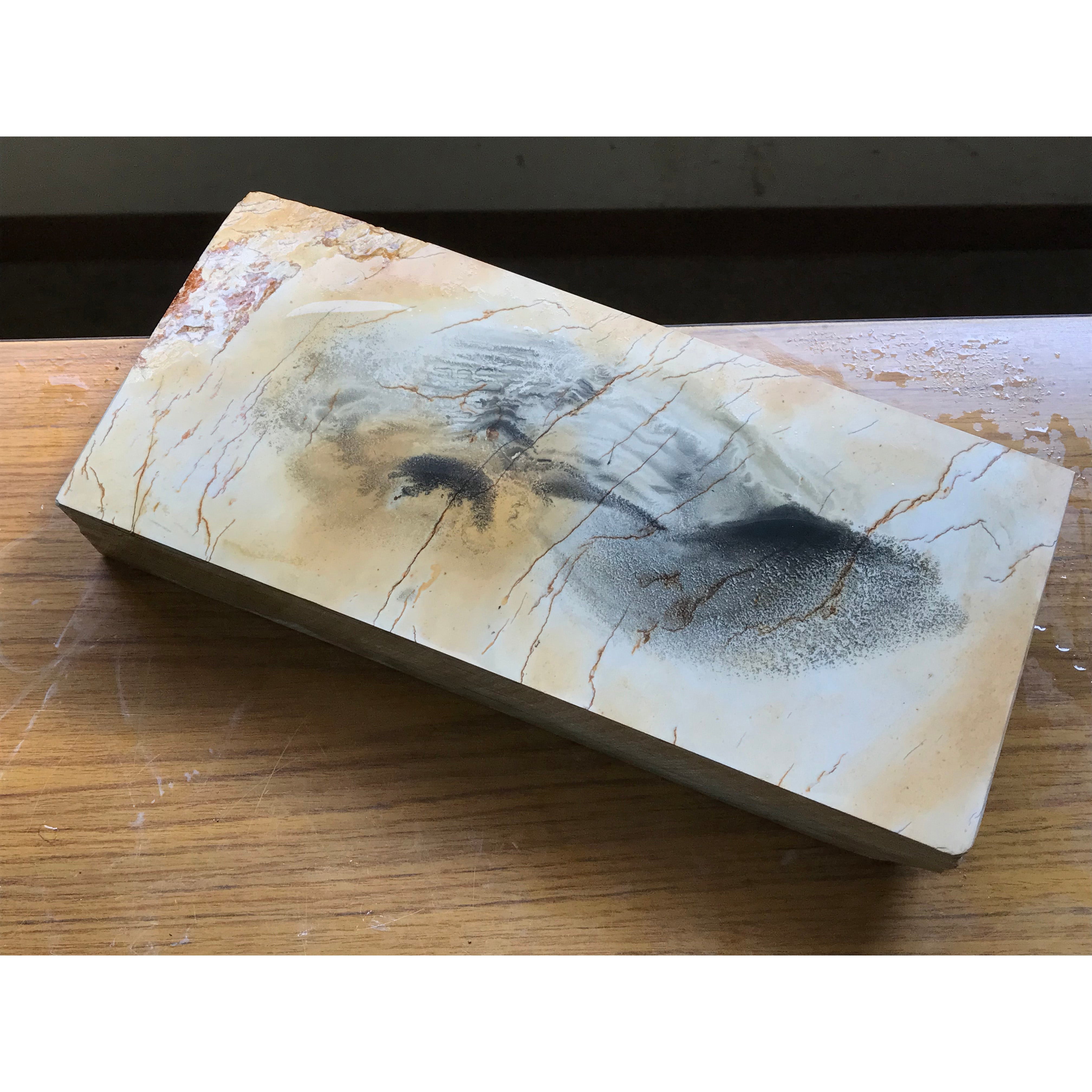 大吹田 #2 砥石 コレクションより 日本の天然仕上砥石 蔵出し 山不明 天然仕上砥石 白巣板 大判