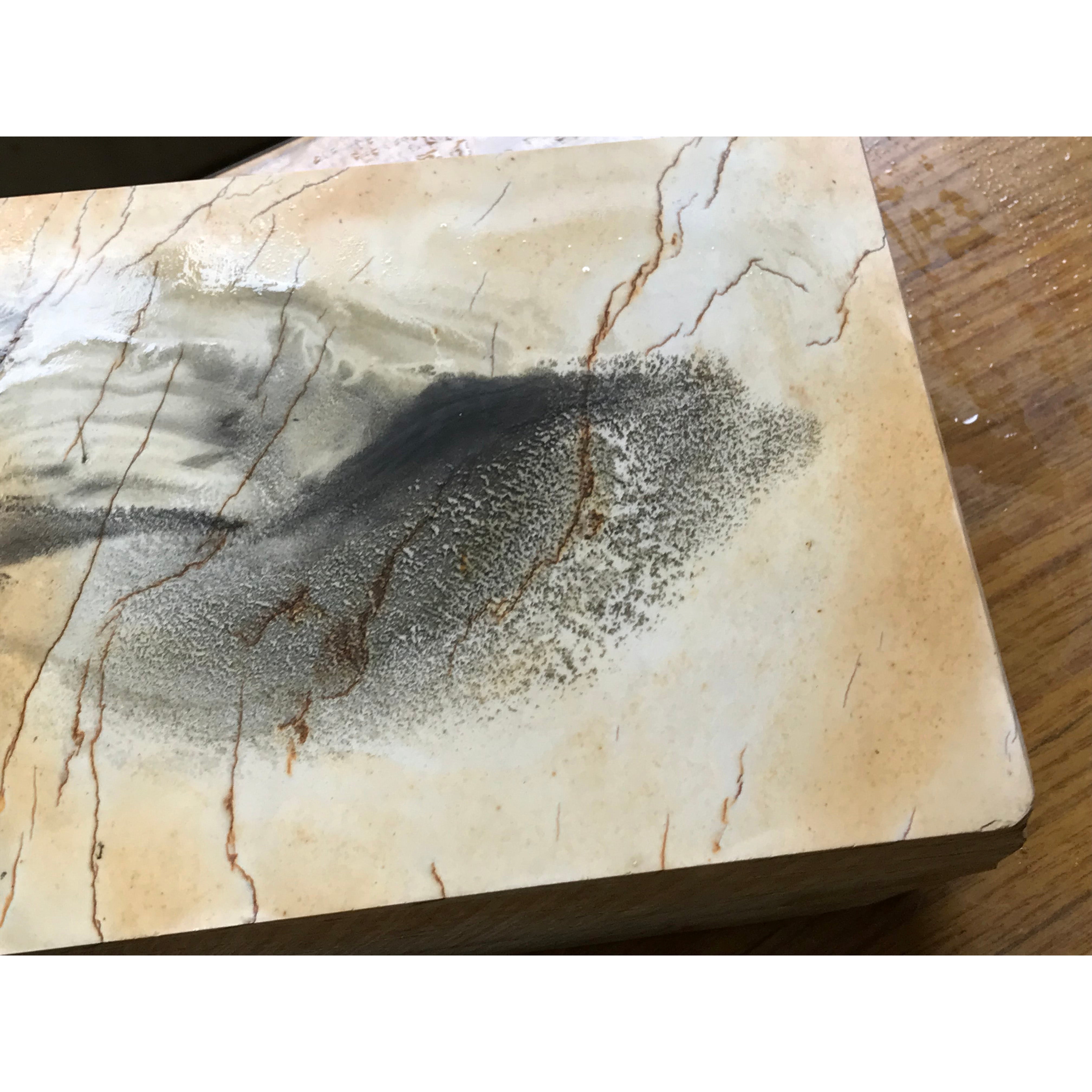 大吹田 #2 砥石 コレクションより 日本の天然仕上砥石 蔵出し 山不明 天然仕上砥石 白巣板 大判