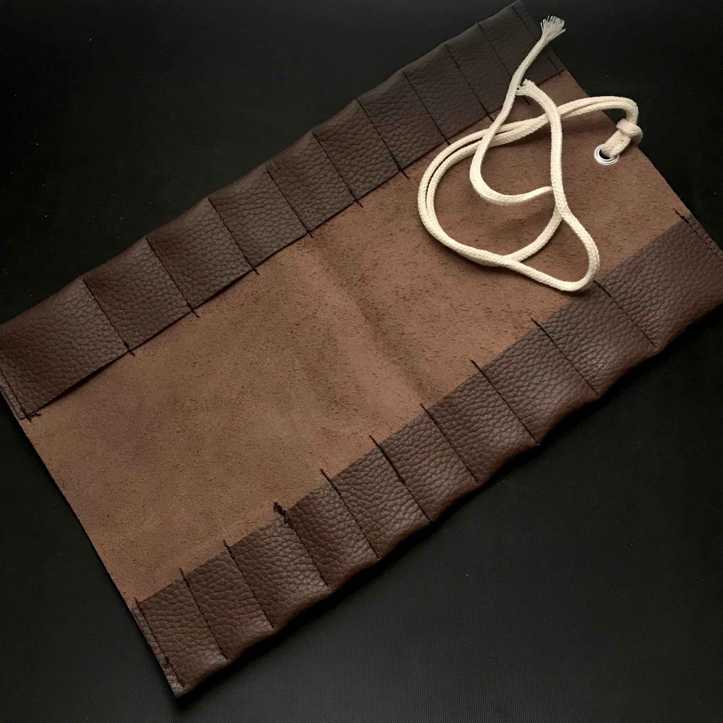 Chisel Leather Roll Bag For bench chisels / 鑿巻き 追入鑿用 本革製