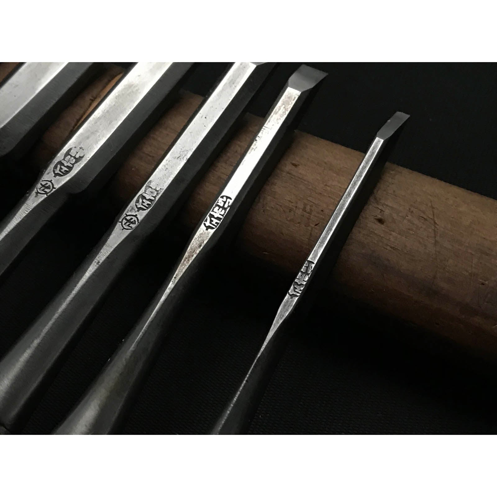 Used Hidari Ichihiro Bench chisels set 中古 左市弘 追入組鑿 Oirenomi