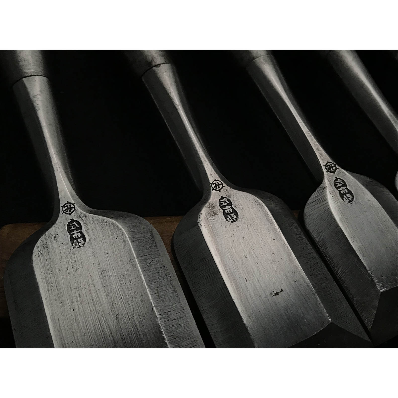 Used Hidari Ichihiro Bench chisels set 中古 左市弘 追入組鑿 Oirenomi