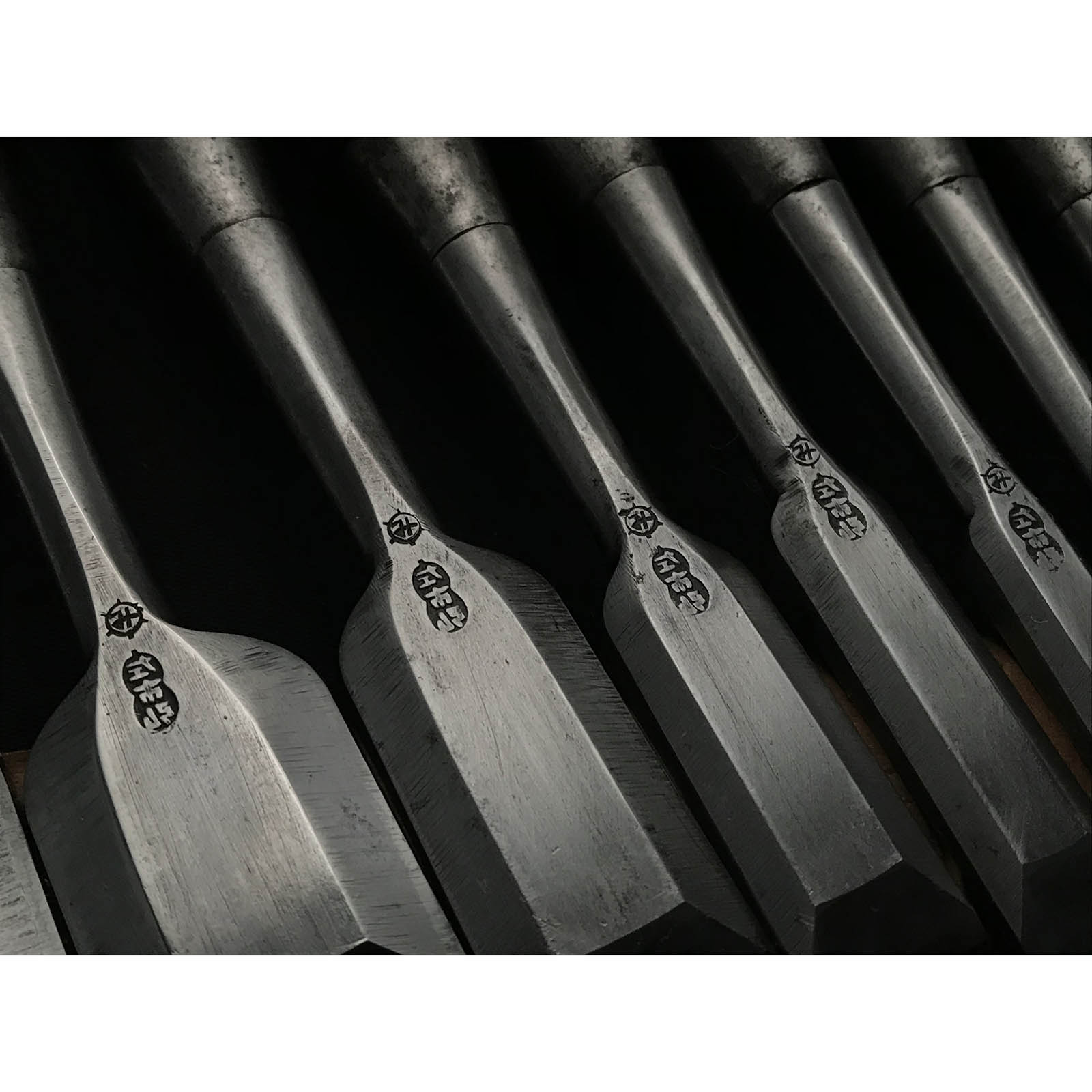 Used Hidari Ichihiro Bench chisels set 中古 左市弘 追入組鑿 Oirenomi