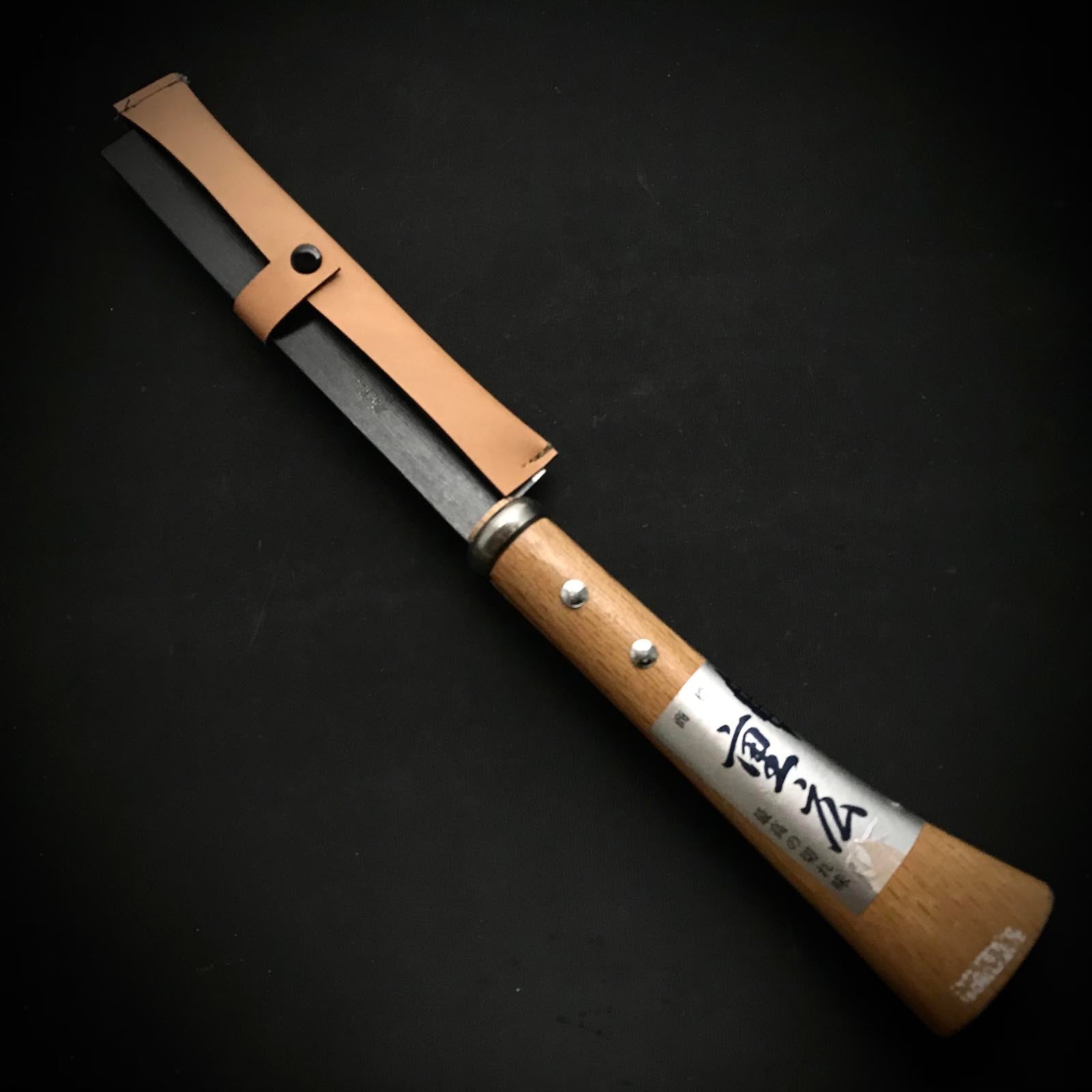 Shigehiro Bamboo Nata Knife with Double edged 重広 竹割り鉈 170mm