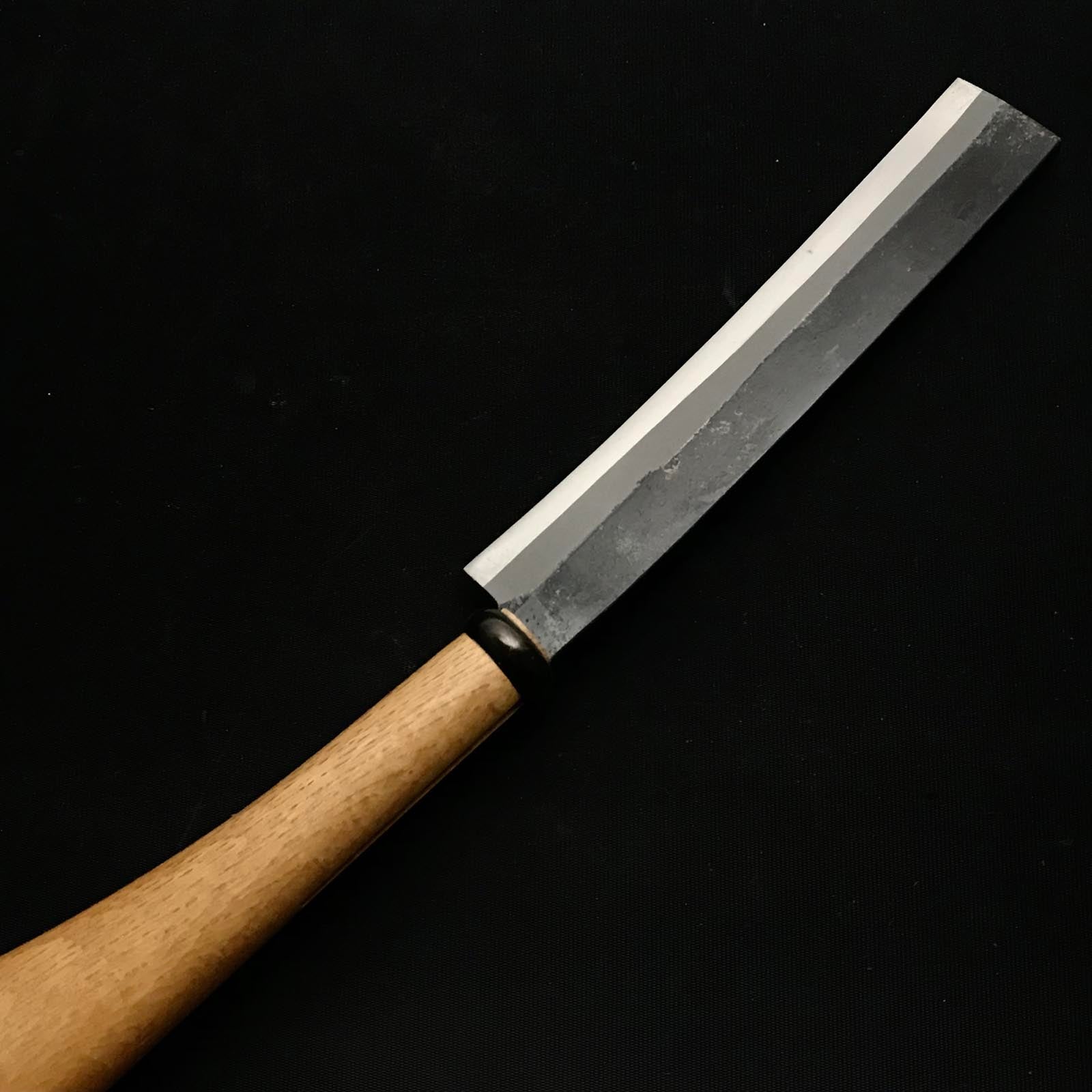Yoshitaka Bamboo Nata Knife with Double edged 義隆 竹割り鉈 180mm