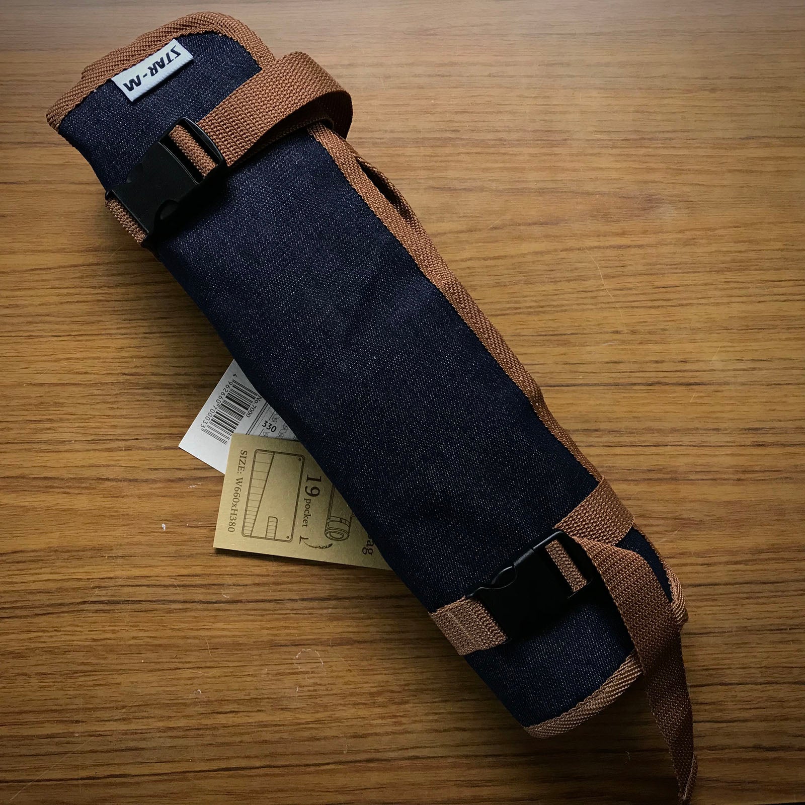 STAR-M Chisel and Tool Cloth Roll Bag For Paring chisels * スターM ドリルロールバッグ