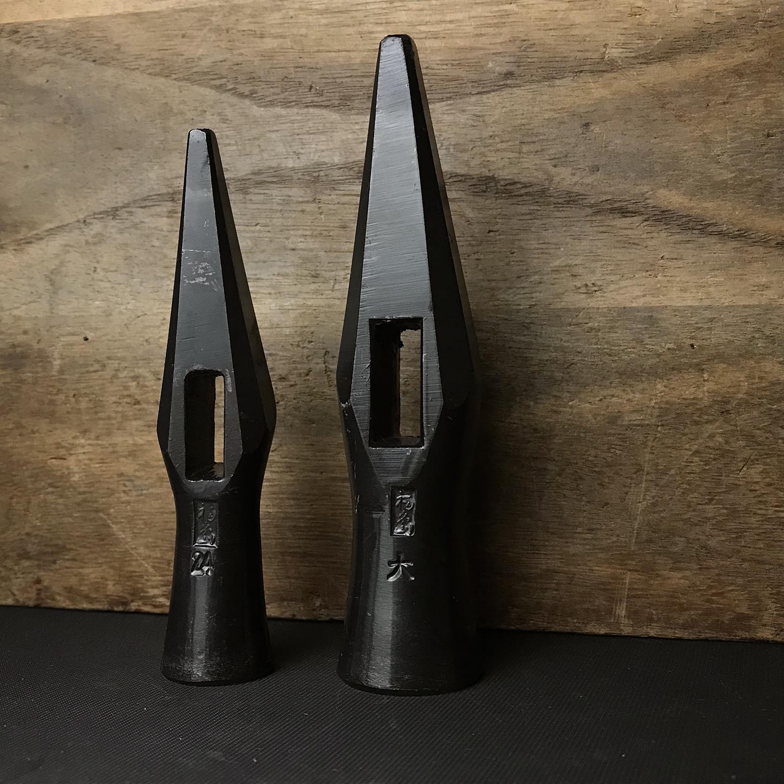 Fukushima Sakikiri Blacksmith finish Hammers 福島作 片口玄翁 先切玄翁 黒仕上