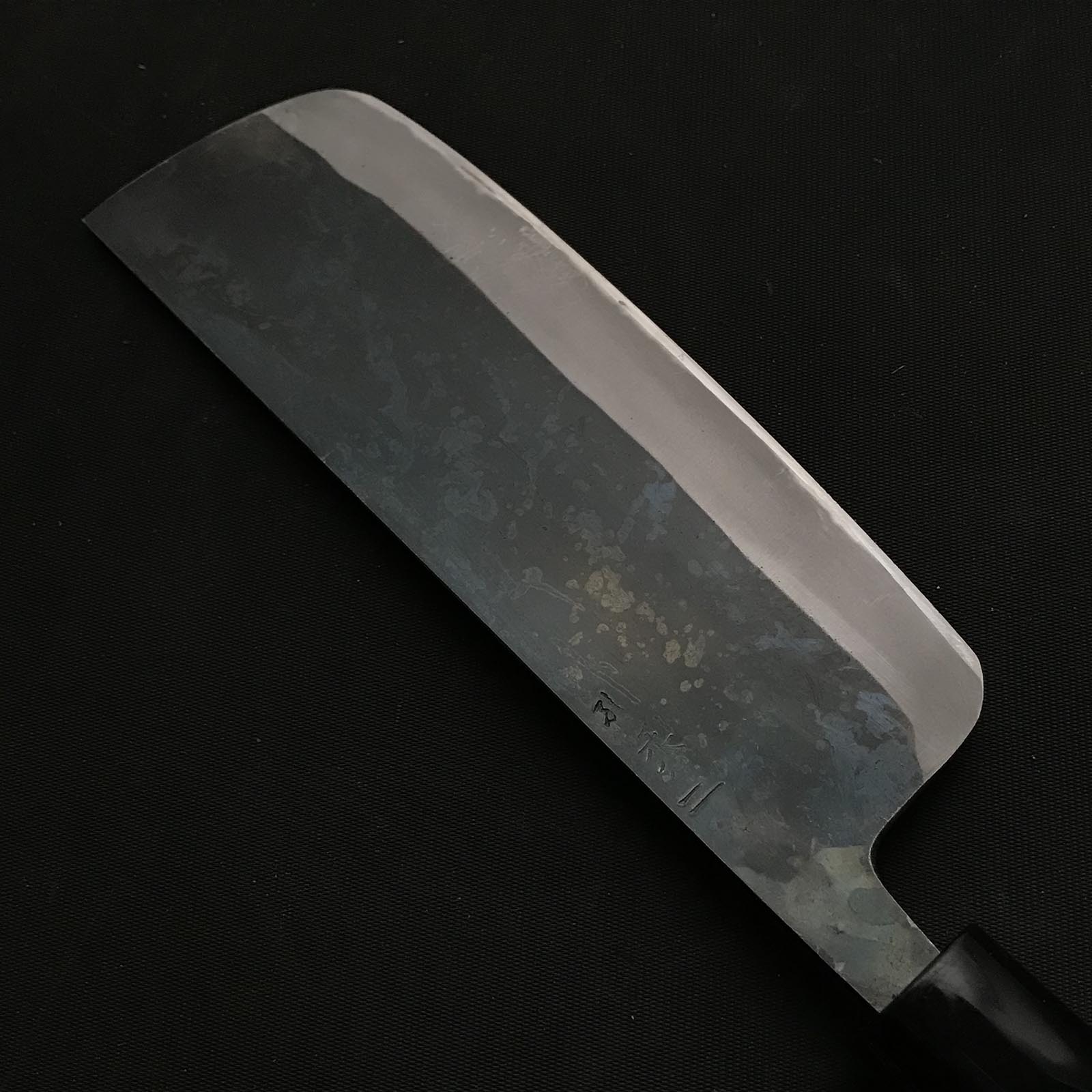 Old stock Hirotomo Nakiri Bocho with blue steel 掘出し物 廣朋作 菜切包丁 青紙鋼 165mm