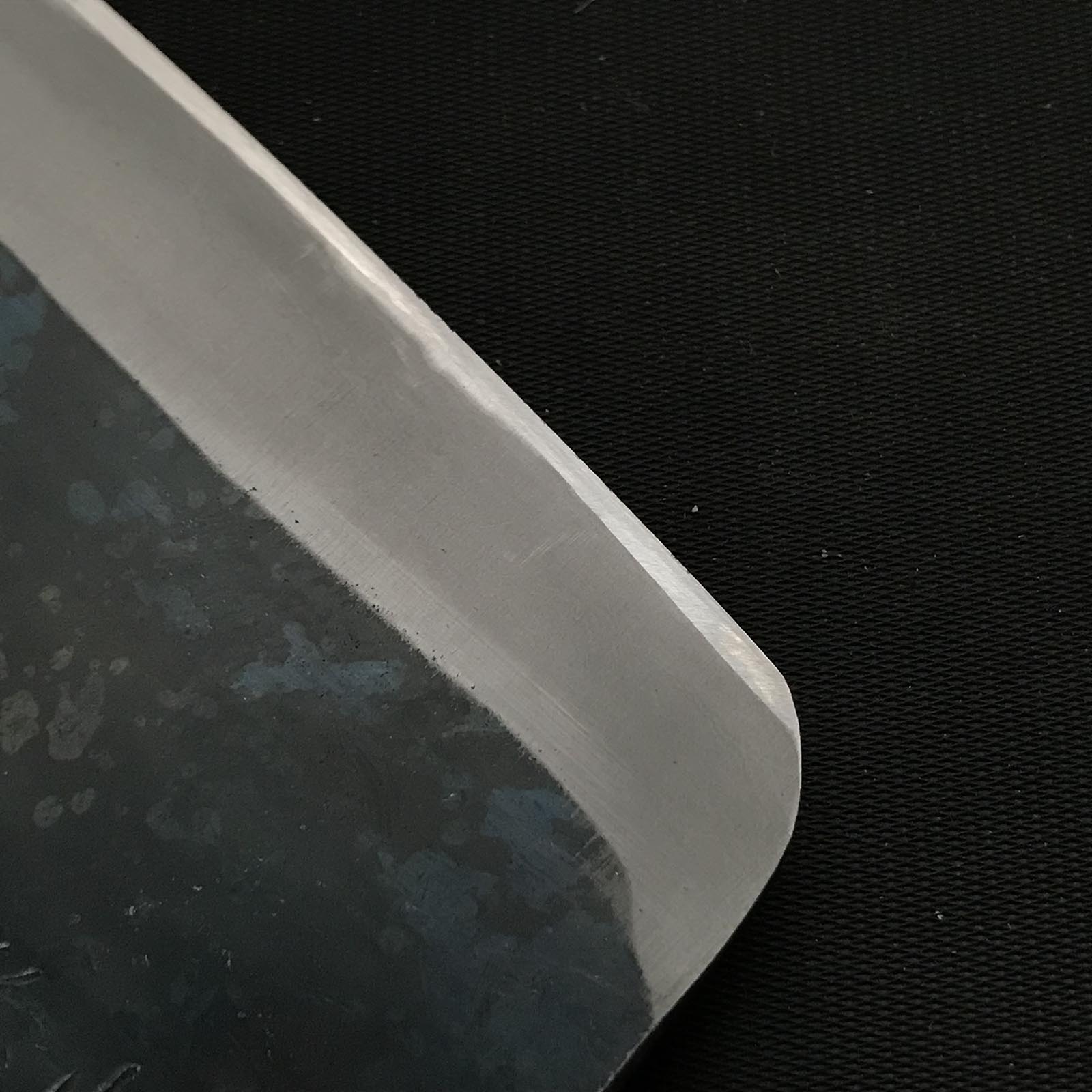 Old stock Hirotomo Nakiri Bocho with blue steel 掘出し物 廣朋作 菜切包丁 青紙鋼 165mm