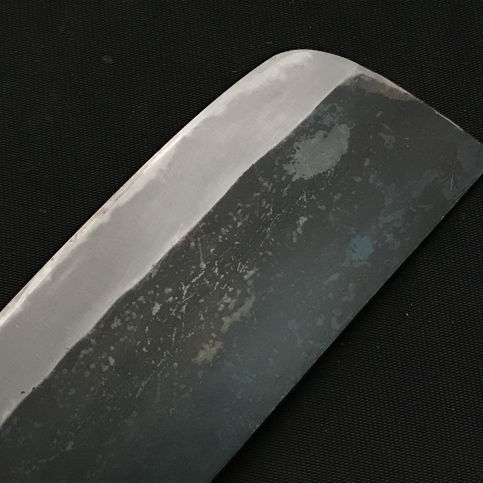 Old stock Hirotomo Nakiri Bocho with blue steel 掘出し物 廣朋作 菜切包丁 青紙鋼 165mm