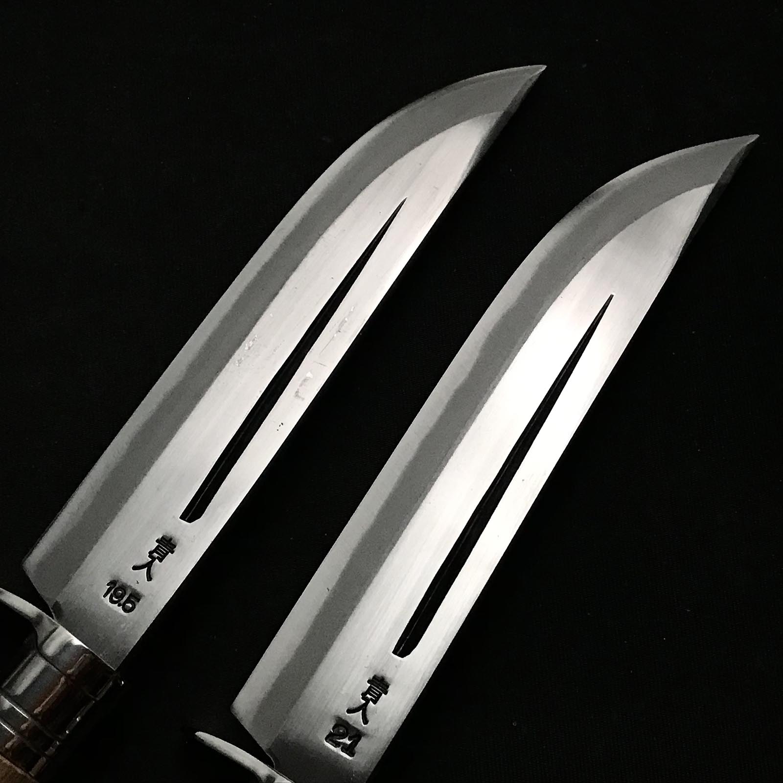 Ken Nata Knife by Tadachika with Blue steel 土佐刃物 忠親作 剣鉈 青紙鋼 鞘付 195,210mm