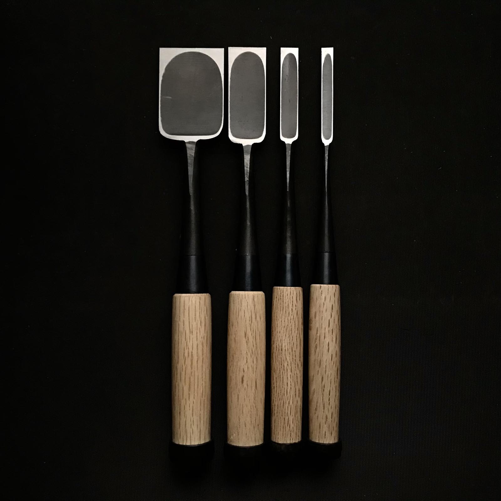 Fujihiro Extra Long neck Bench chisels by Chuutarou Imai 今井忠太郎作 二治弘 首長追入鑿 Oirenomi