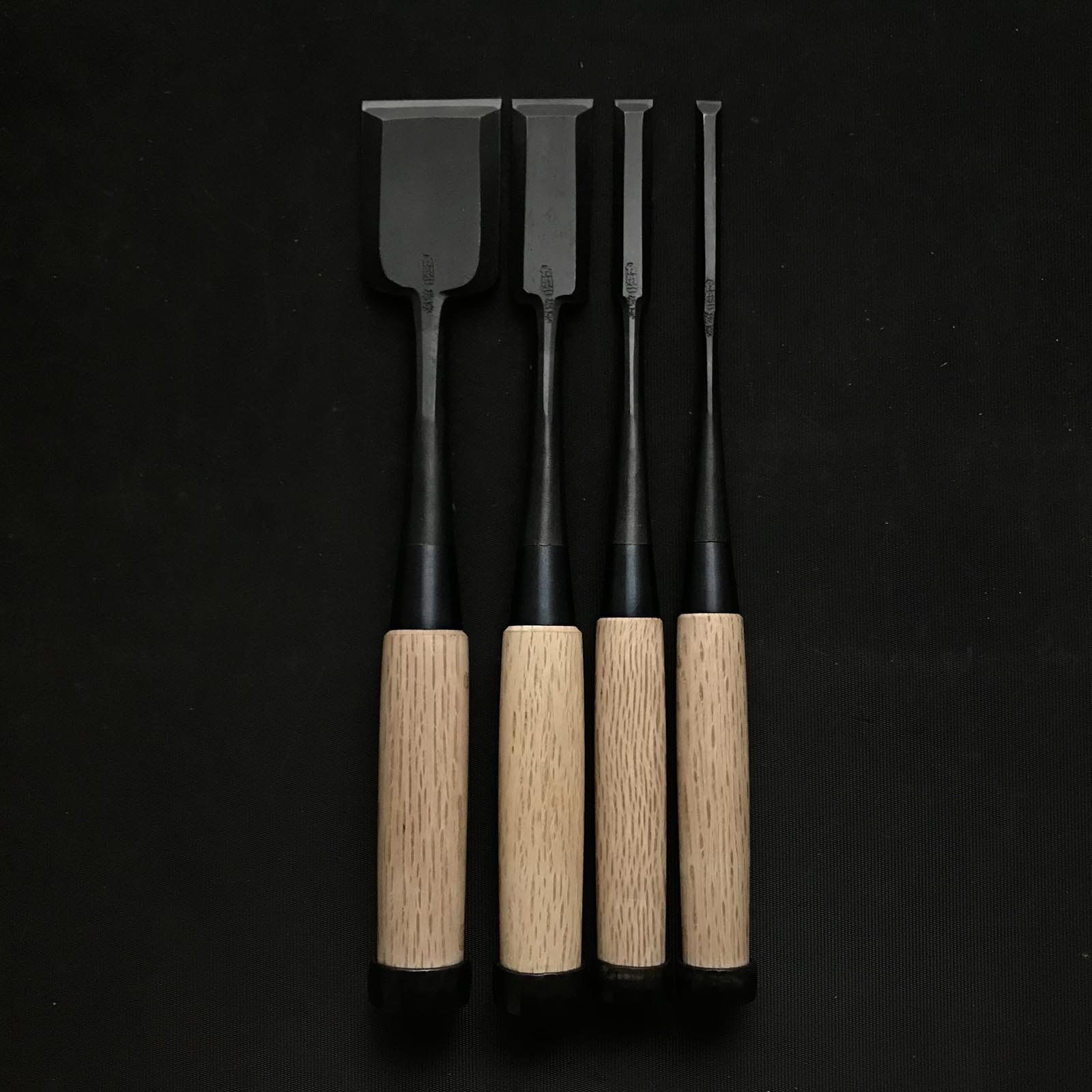 Fujihiro Extra Long neck Bench chisels by Chuutarou Imai 今井忠太郎作 二治弘 首長追入鑿 Oirenomi