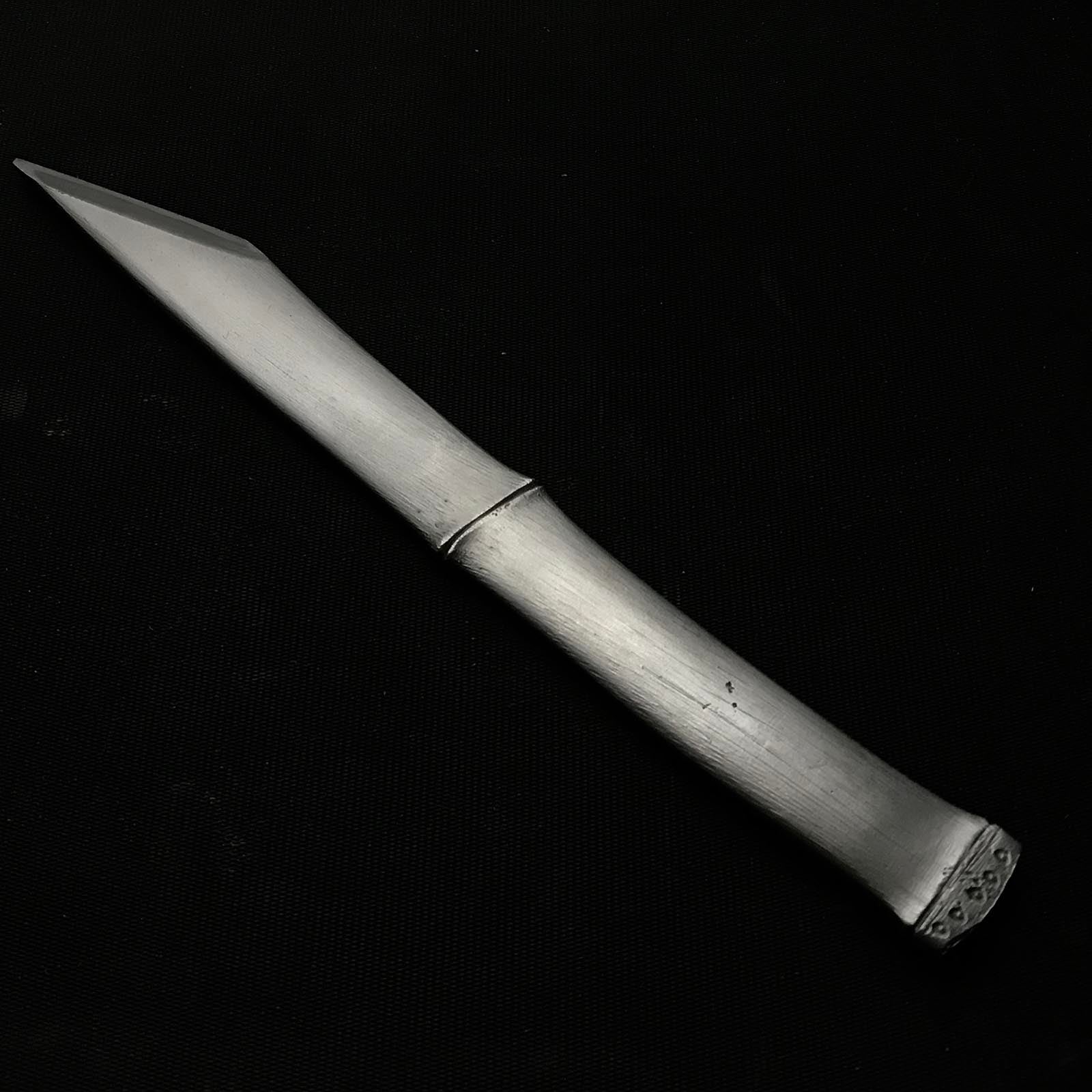 Bamboo Kiridashi Knives by Kunikei 3rd Right hand 三代目国慶作 竹節 切出し小刀 右
