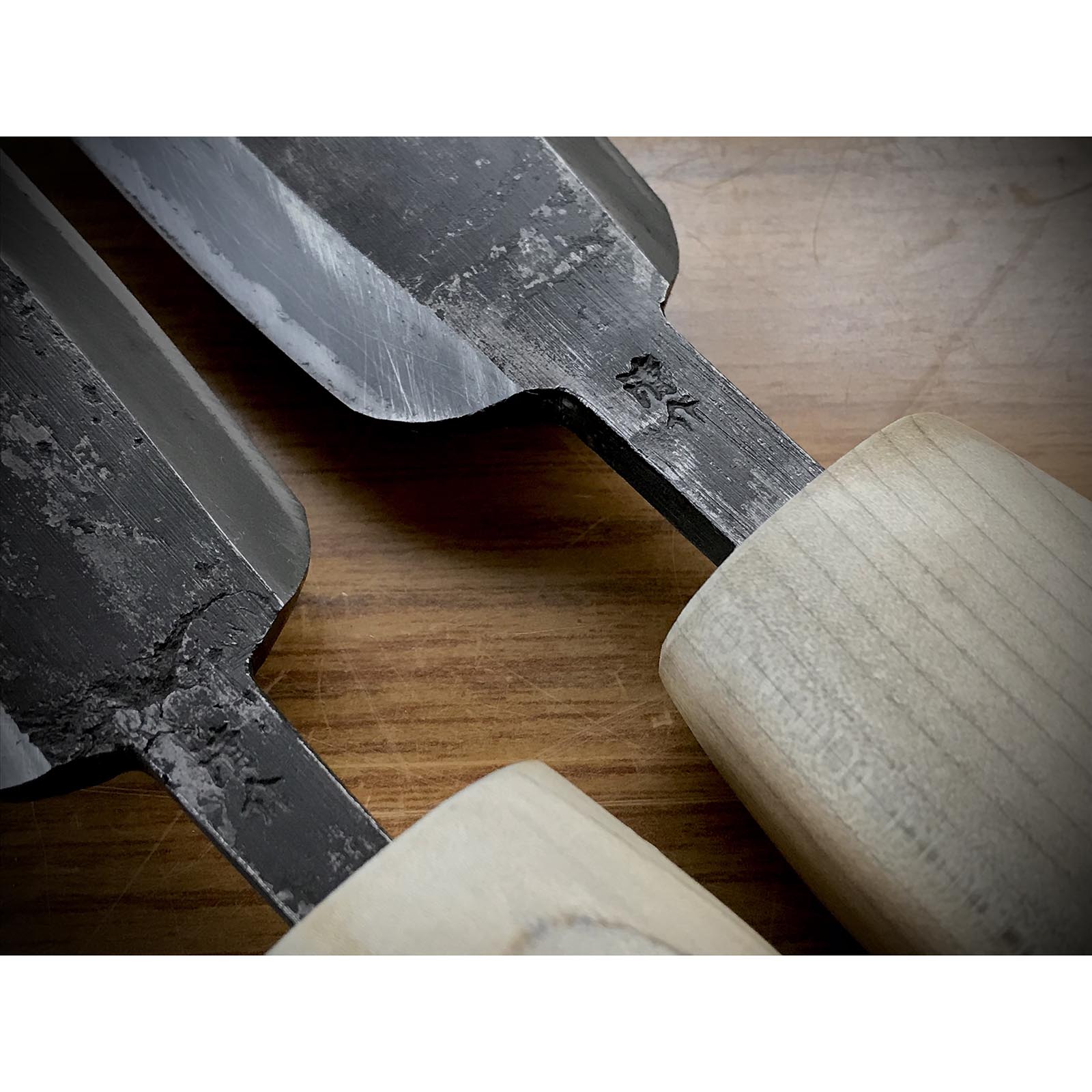 Yari Kanna by Seisuke Mizuno with Blue steel 水野清介作 槍鉋 青紙鋼 125, 145mm