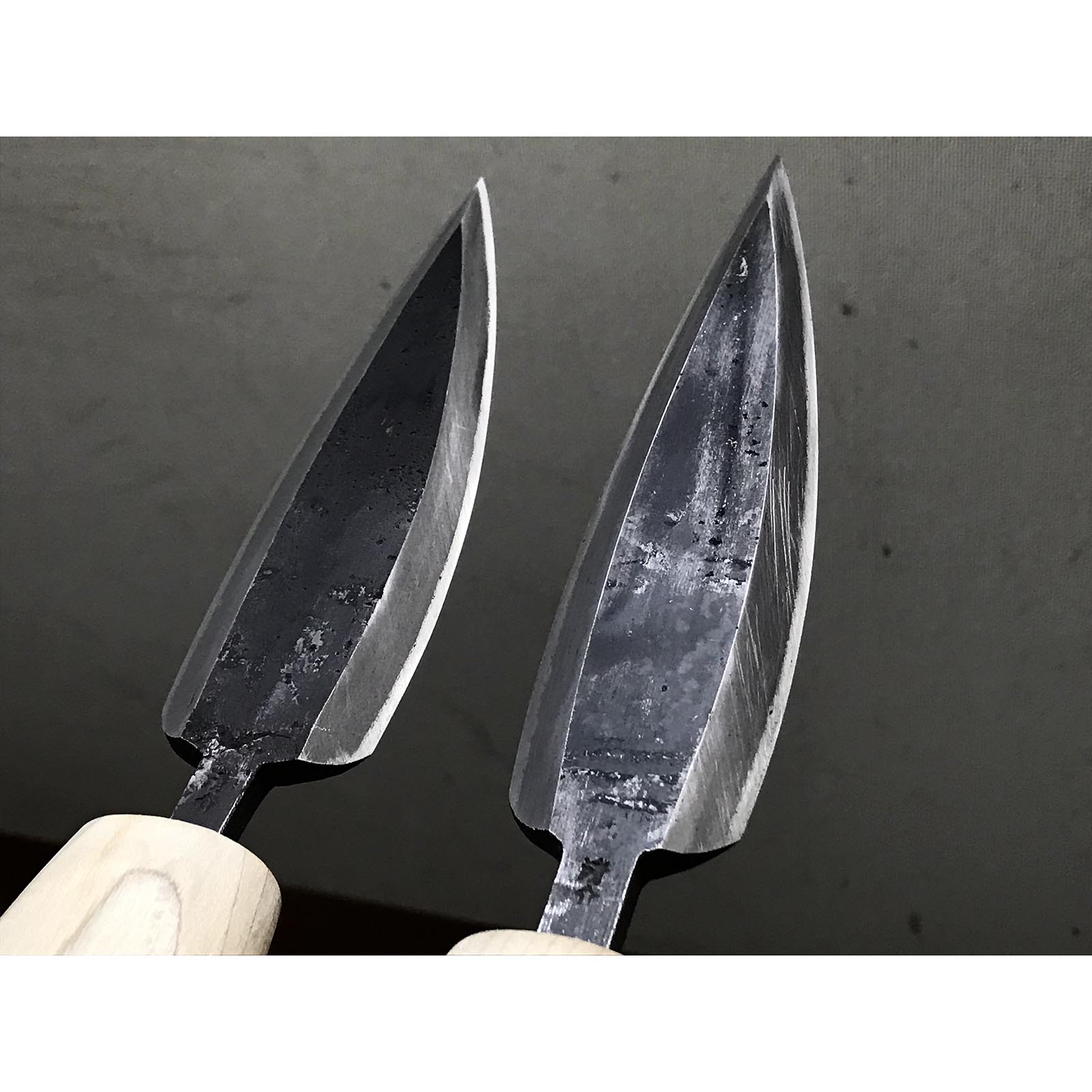 Yari Kanna by Seisuke Mizuno with Blue steel 水野清介作 槍鉋 青紙鋼 125, 145mm