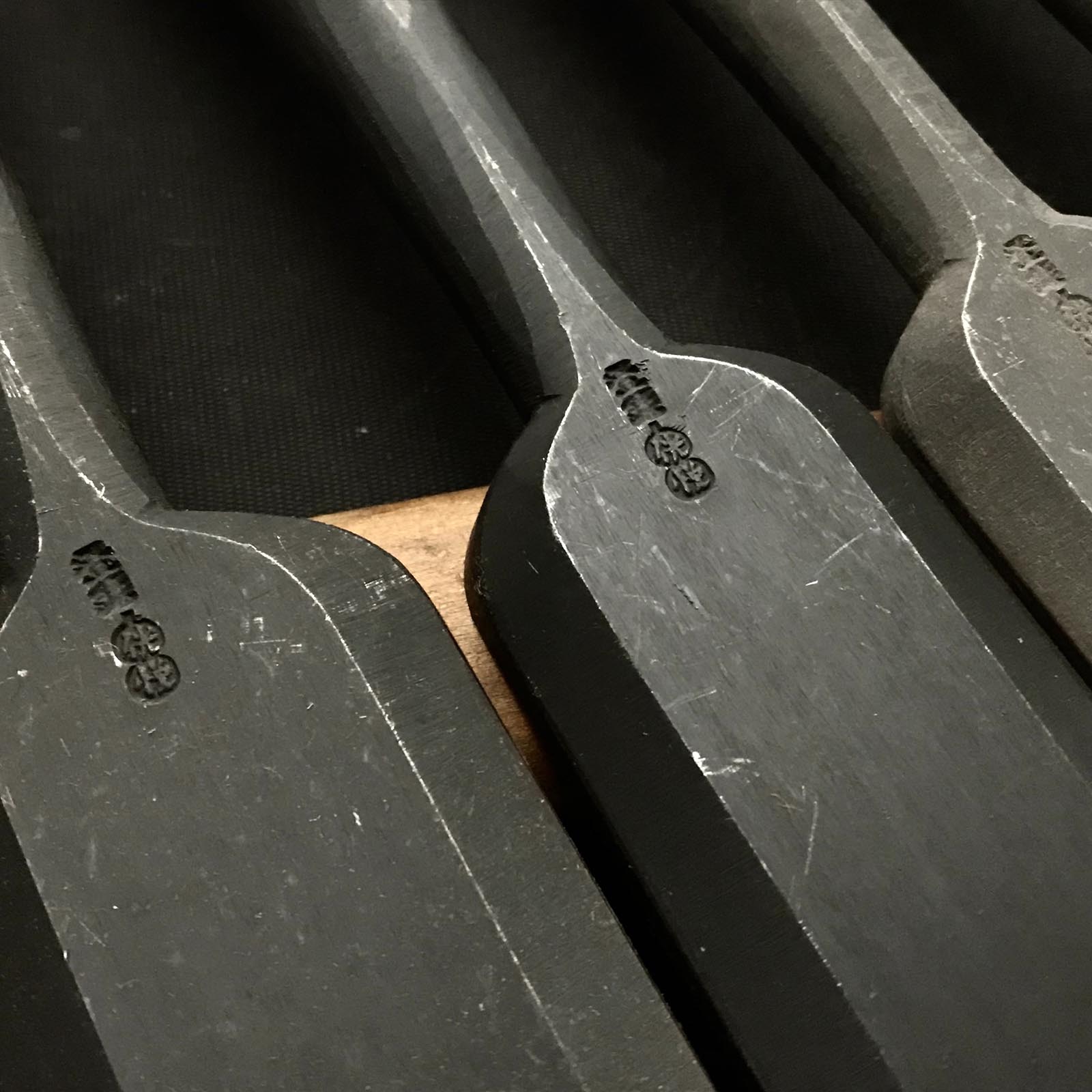 Tasai Timber chisels (Tatakinomi) with blue steel 田斎作 叩鑿 18,30,36,42,48mm