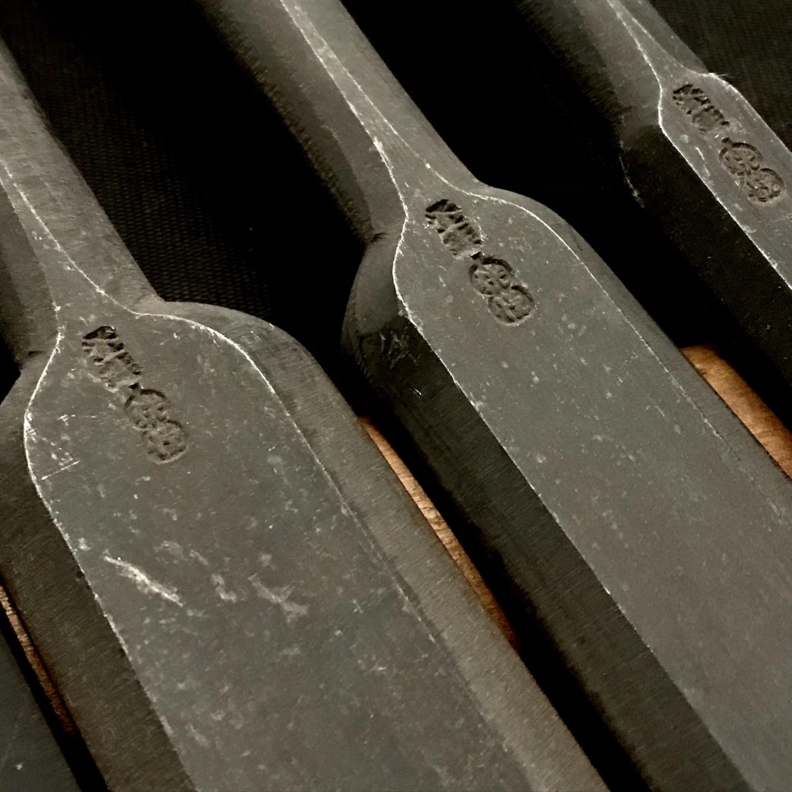 Tasai Timber chisels (Tatakinomi) with blue steel 田斎作 叩鑿 18,30,36,42,48mm