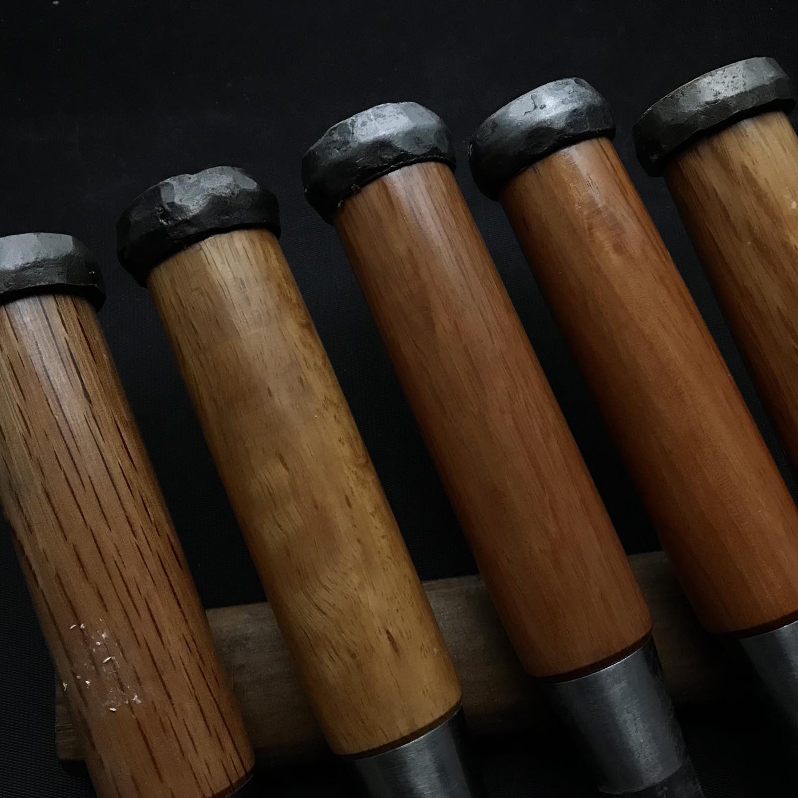 Tasai Timber chisels (Tatakinomi) with blue steel 田斎作 叩鑿 18,30,36,42,48mm