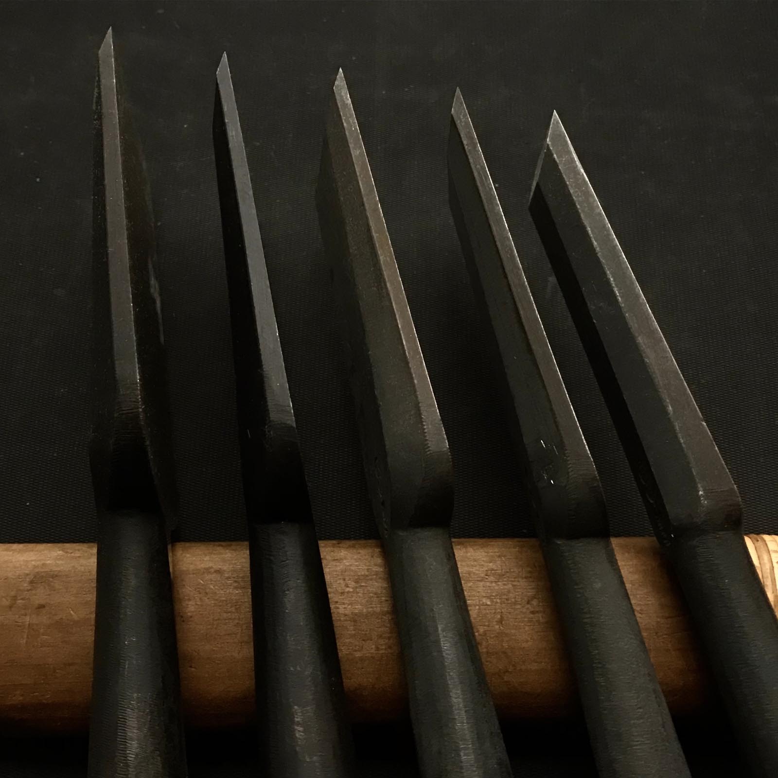 Tasai Timber chisels (Tatakinomi) with blue steel 田斎作 叩鑿 18,30,36,42,48mm