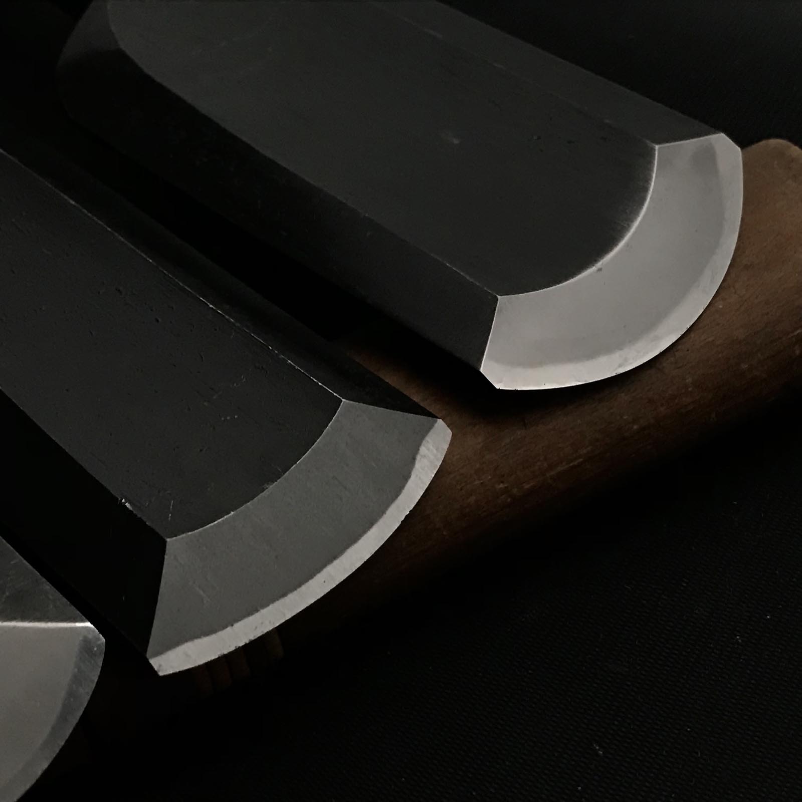 Old stock Kunitsuru Soto maru chisels set with white steel 掘出し物 國鶴 外丸叩き鑿 7本組 Sotomarunomi