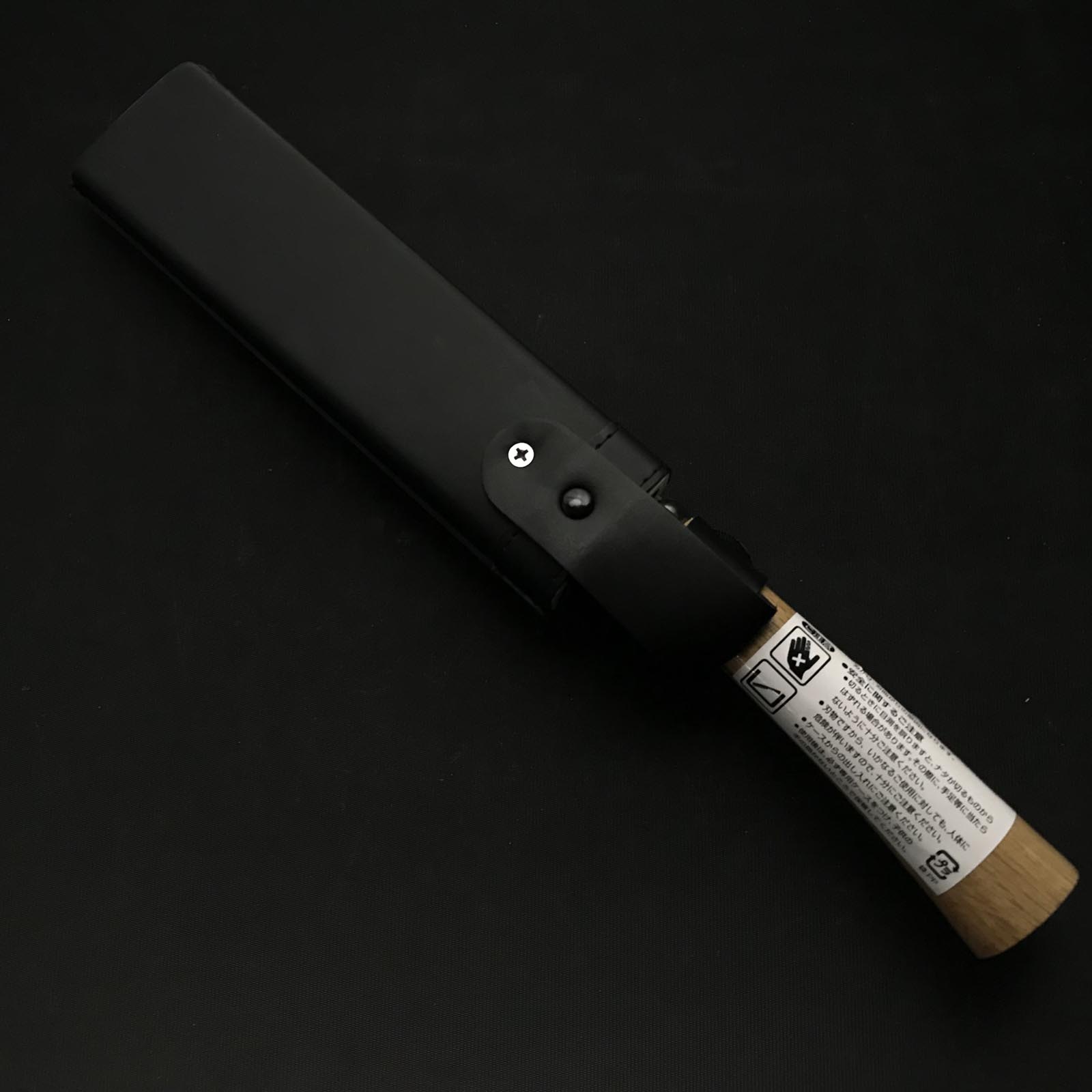 Ryuosai Bamboo Nata Knife with Double edged 竜王斎 竹割り鉈 鞘付 180mm