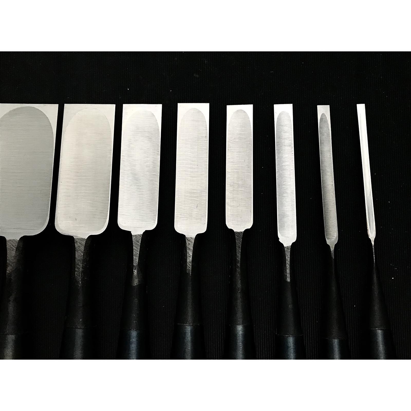 Fujihiro Bench chisels set by Chuutarou Imai 今井忠太郎作 二治弘 追入組鑿 磨裏 Oiirenomi