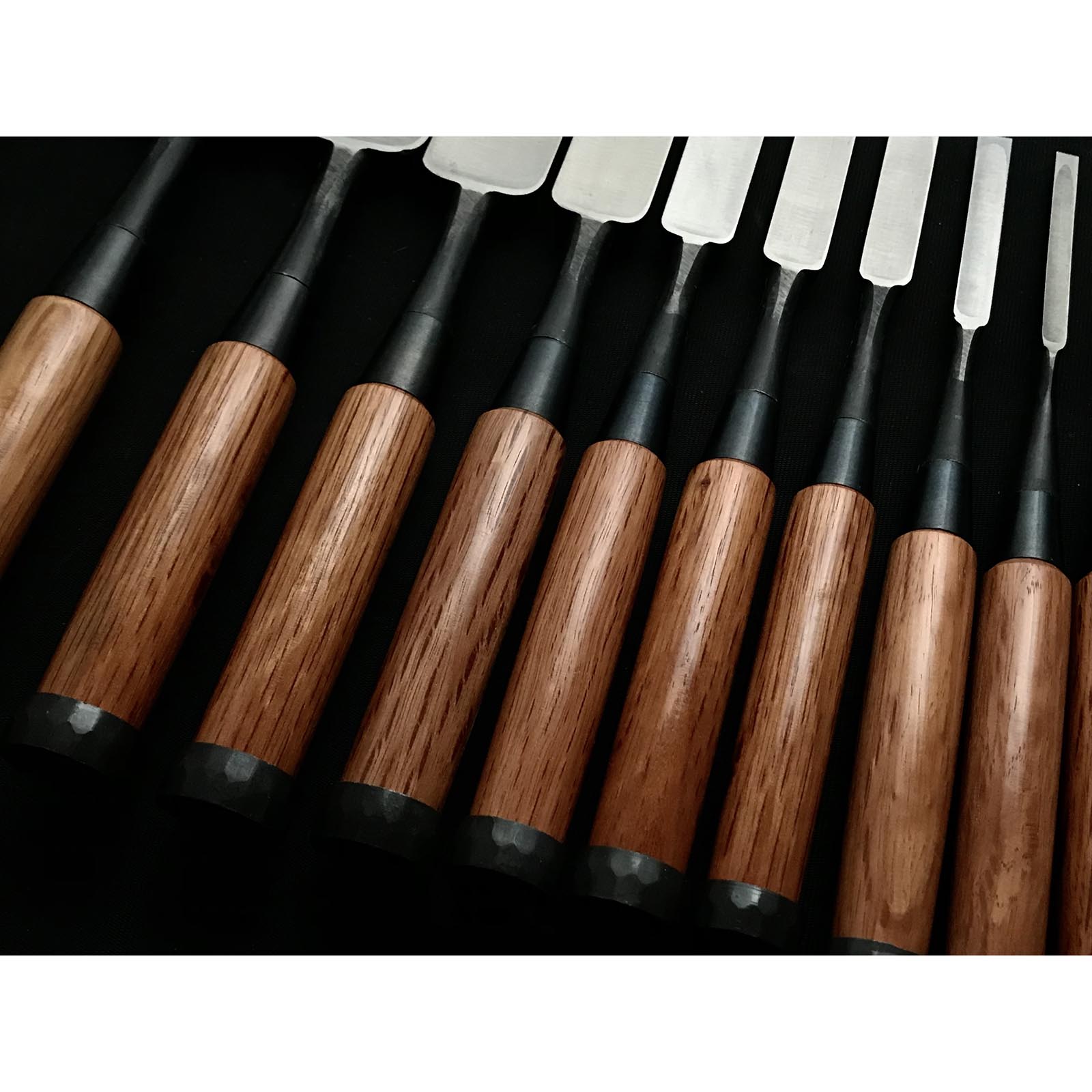 Fujihiro Bench chisels set by Chuutarou Imai 今井忠太郎作 二治弘 追入組鑿 磨裏 Oiirenomi