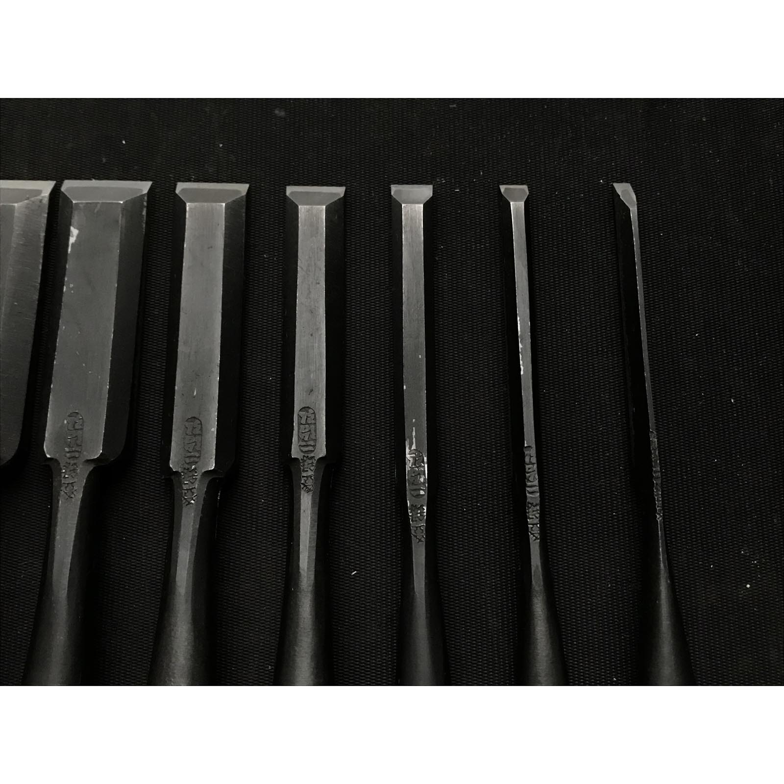 Fujihiro Bench chisels set by Chuutarou Imai 今井忠太郎作 二治弘 追入組鑿 磨裏 Oiirenomi