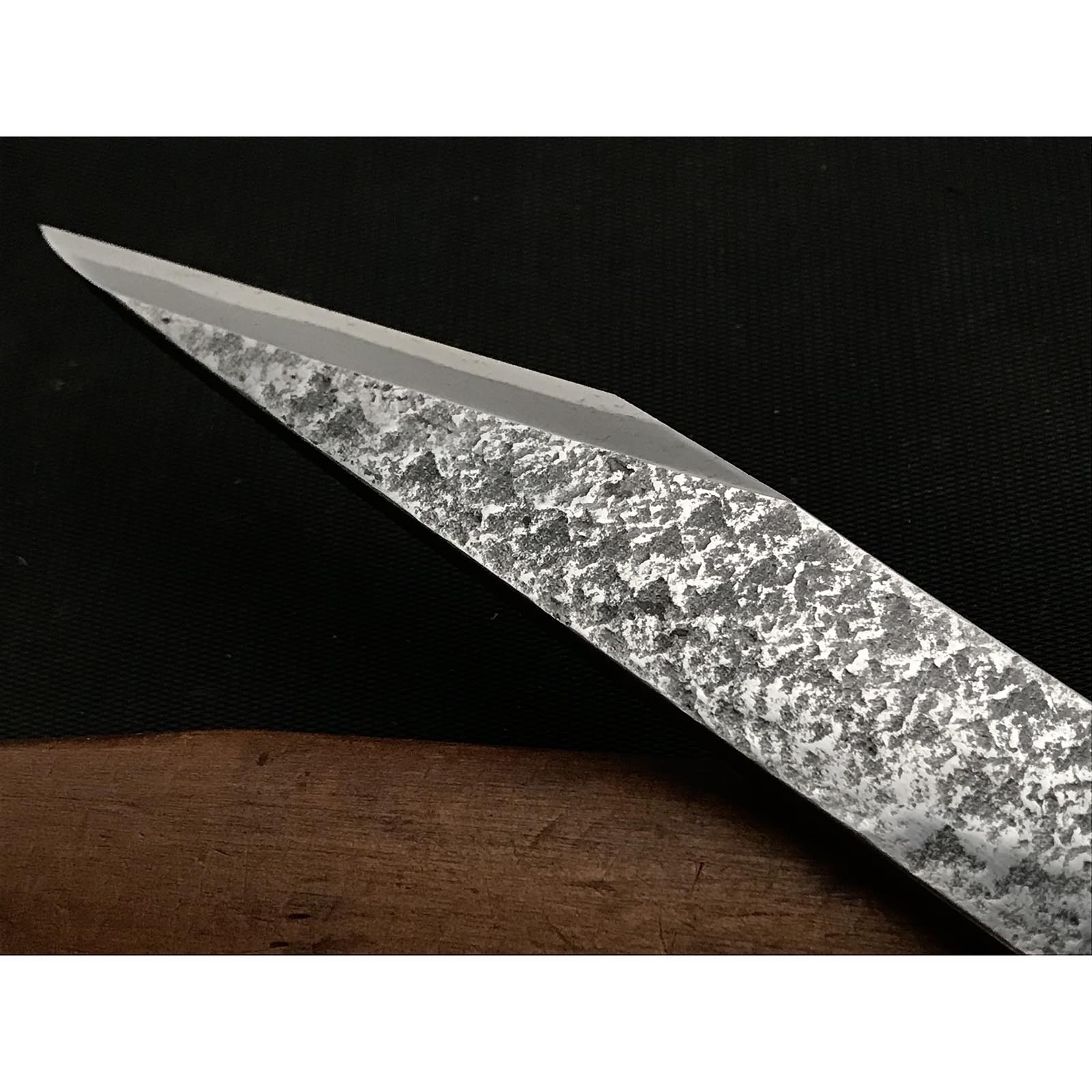 Old stock Fujiwara Yoshiaki Kiridashi Kokatana 掘出し物 藤原良明作 加藤清志氏 梨地切出小刀 右 21mm