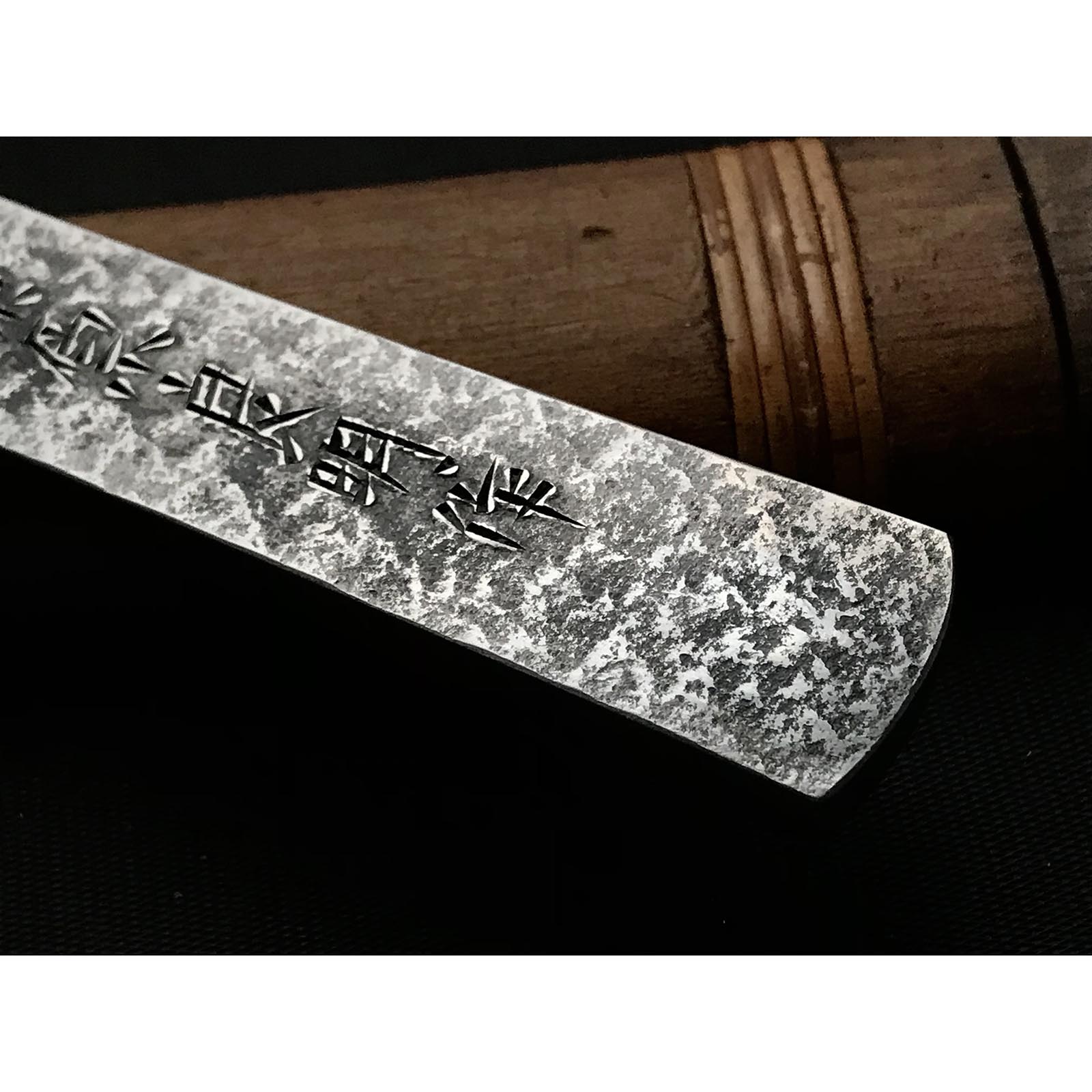 Old stock Fujiwara Yoshiaki Kiridashi Kokatana 掘出し物 藤原良明作 加藤清志氏 梨地切出小刀 右 21mm