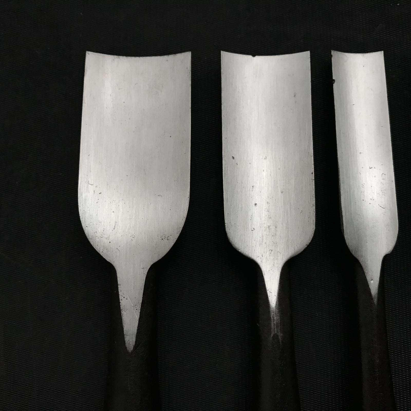 旧在庫 内丸能見鑿(浅いU) 掘り出し物 内丸鑿 浅丸 30,24,15,12,9mm