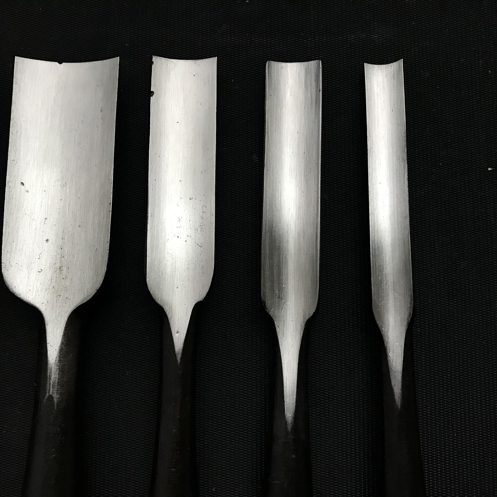 旧在庫 内丸能見鑿(浅いU) 掘り出し物 内丸鑿 浅丸 30,24,15,12,9mm