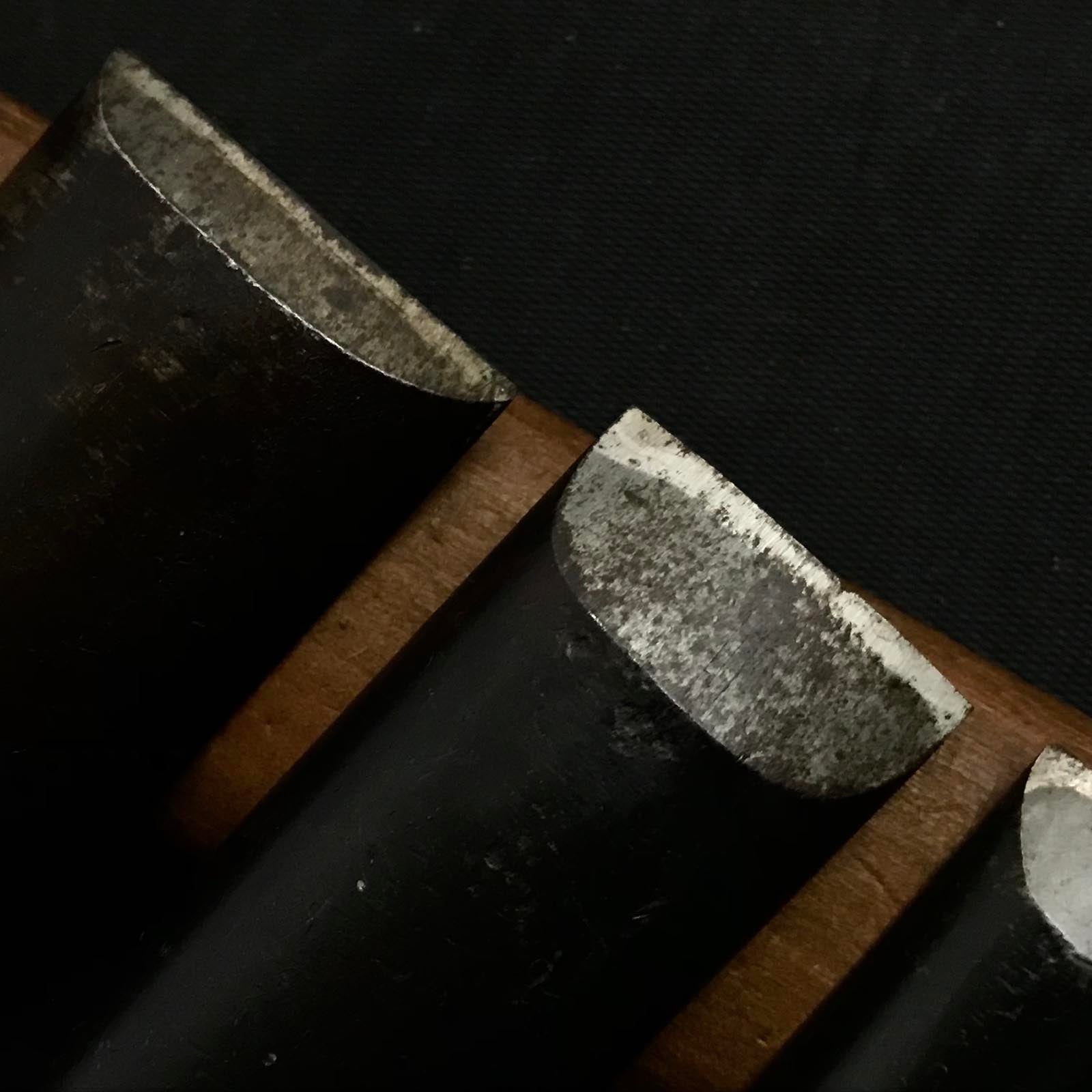 旧在庫 内丸能見鑿(浅いU) 掘り出し物 内丸鑿 浅丸 30,24,15,12,9mm