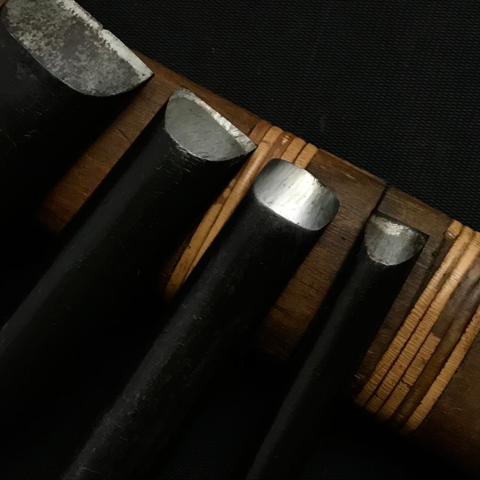 旧在庫 内丸能見鑿(浅いU) 掘り出し物 内丸鑿 浅丸 30,24,15,12,9mm