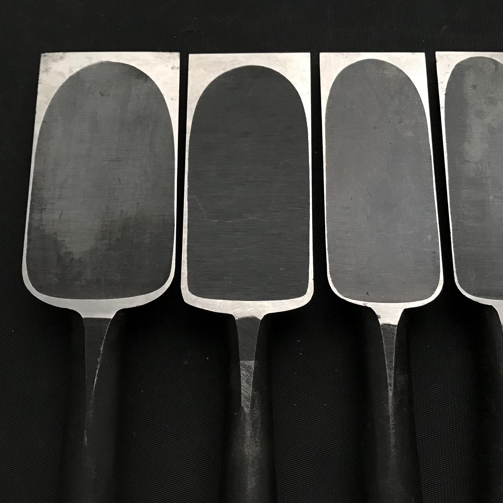 Old stock #1 Korehiro Timber chisels set with White steel 掘出し物 是弘 叩鑿6本組 Tatakinomi