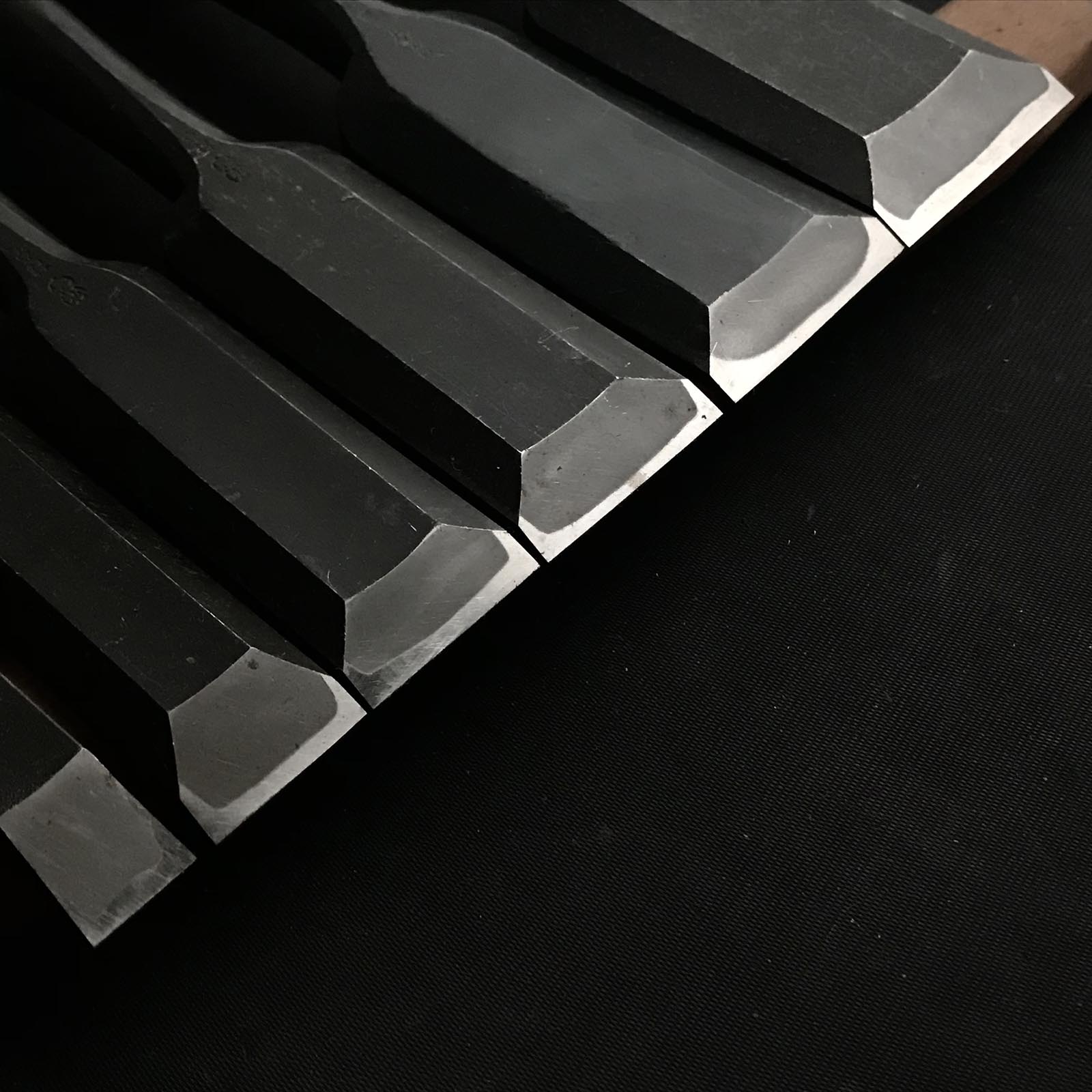 Old stock #3 Korehiro Timber chisels set with White steel 掘出し物 是弘 叩鑿6本組 Tatakinomi